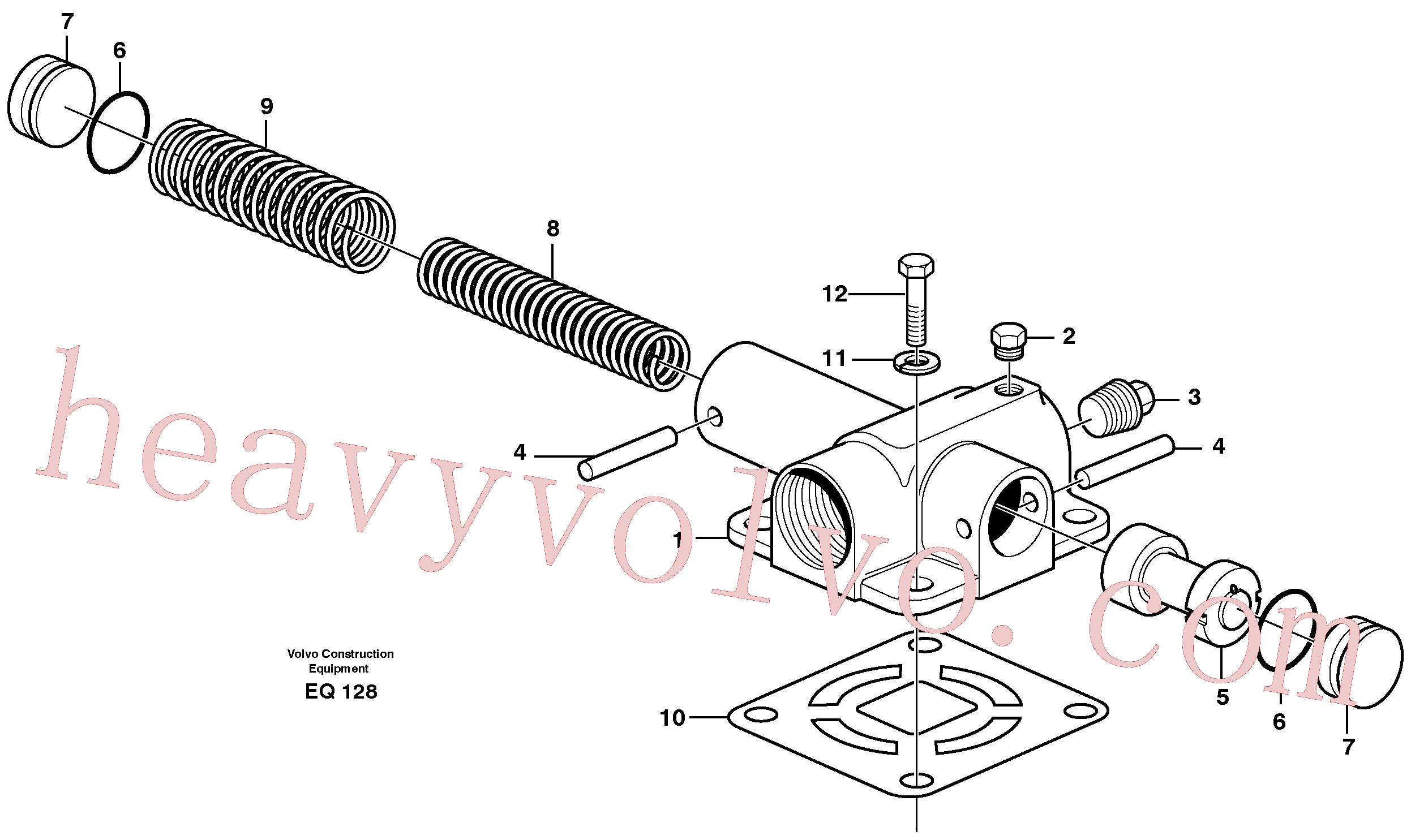 VOE13810530 for Volvo Pressure limiting valve(EQ128 assembly)