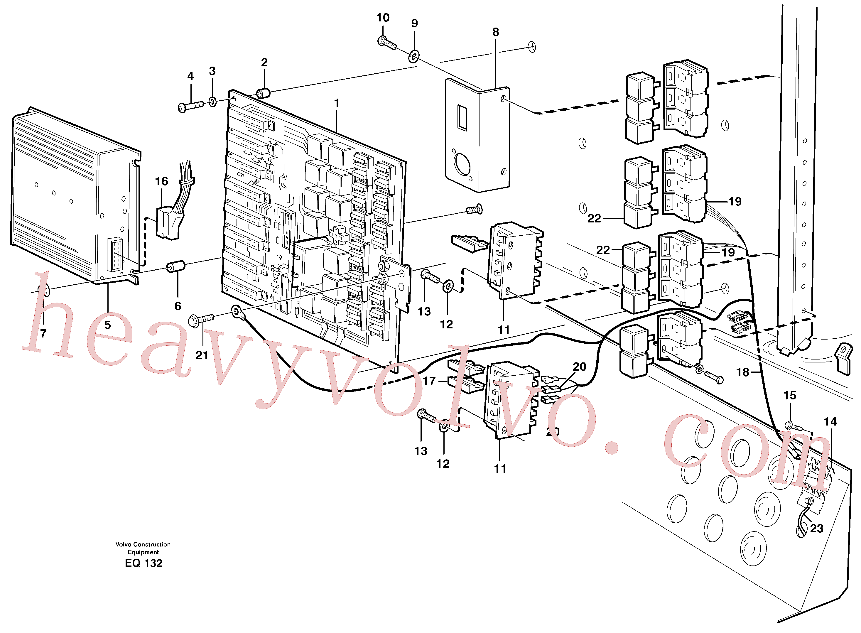 VOE968547 for Volvo Electrical distribution box(EQ132 assembly)