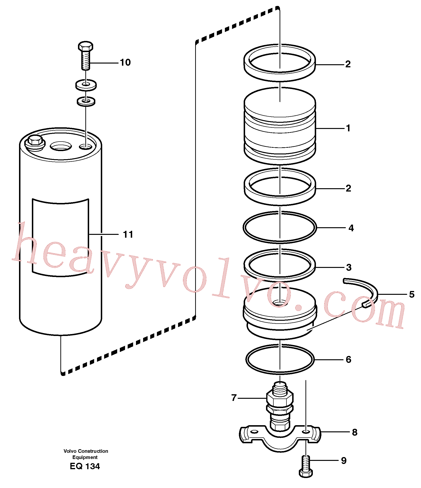 VOE15109194 for Volvo Accumulator(EQ134 assembly)