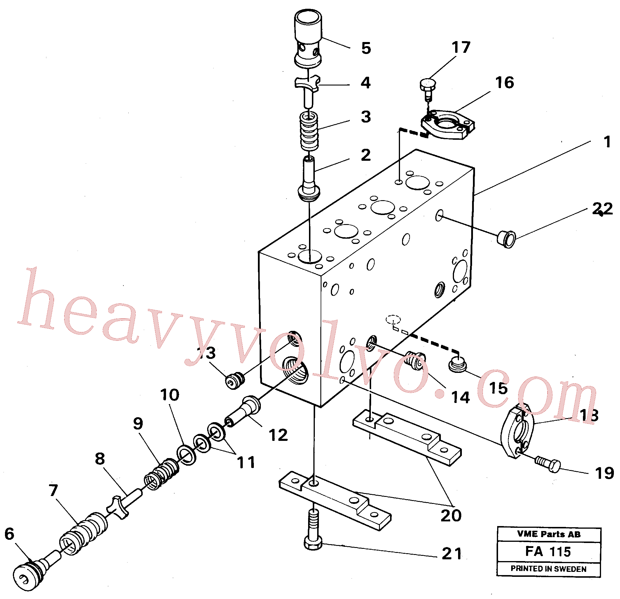 VOE14231356 for Volvo Connection board(FA115 assembly)