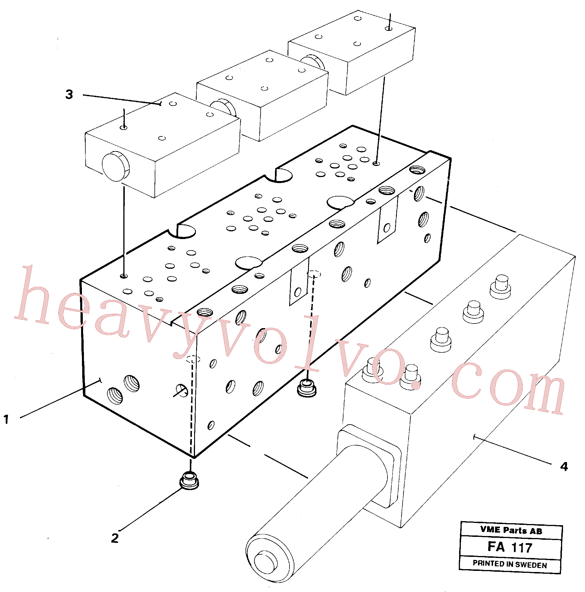 VOE14270338 for Volvo Mounting plate(FA117 assembly)