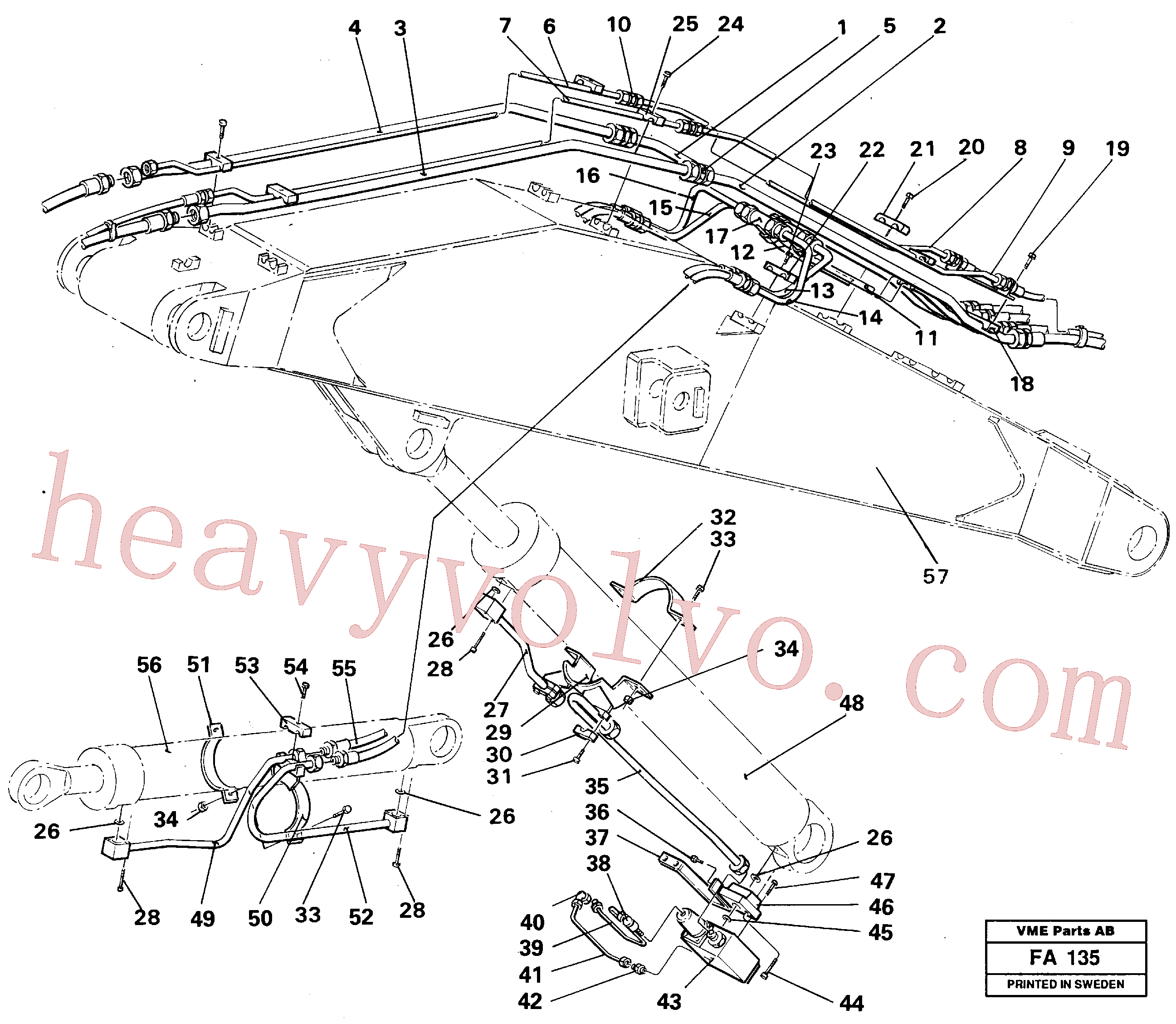 VOE14238187 for Volvo Face shovel equipment, boom(FA135 assembly)