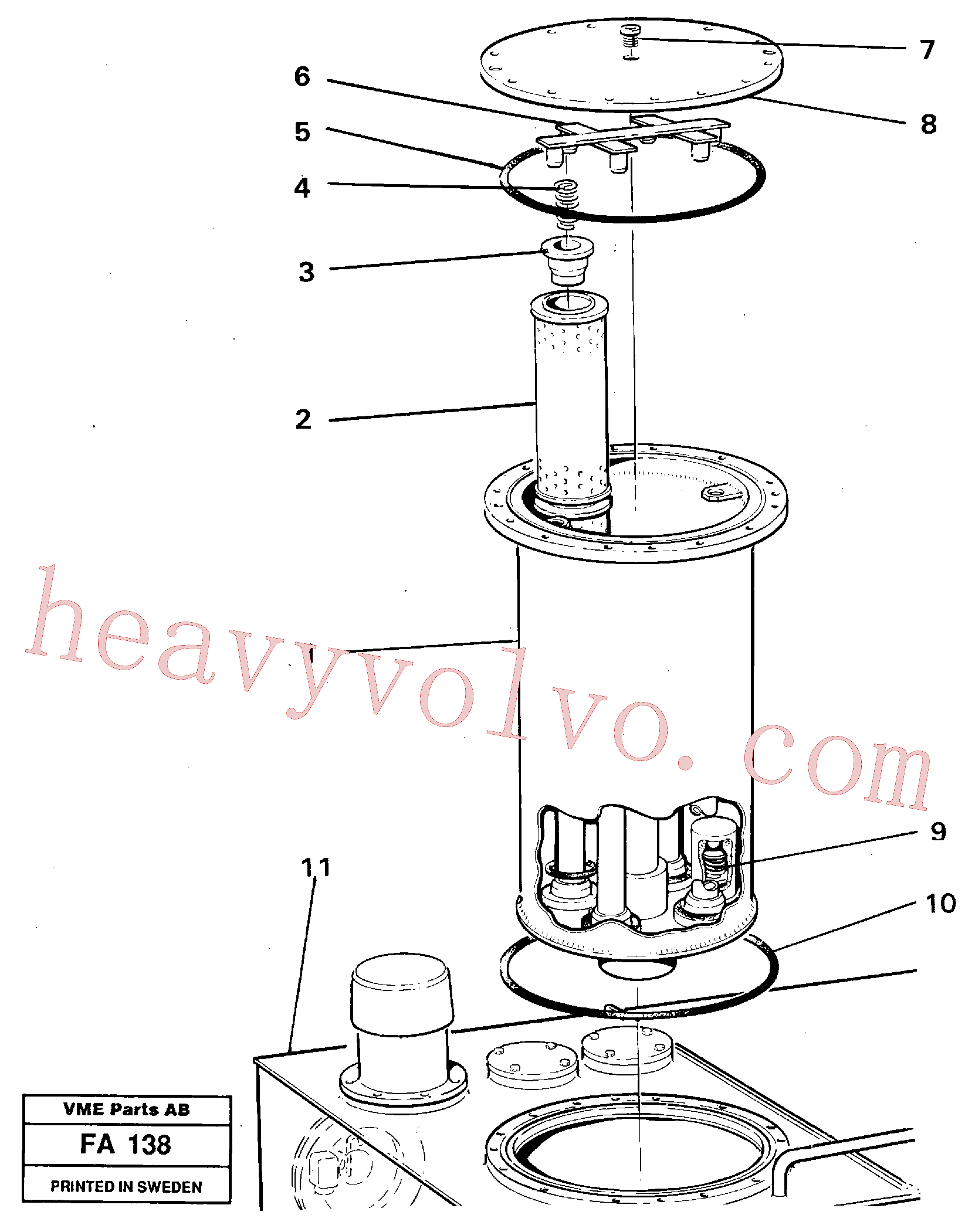 VOE14024871 for Volvo Filter box(FA138 assembly)