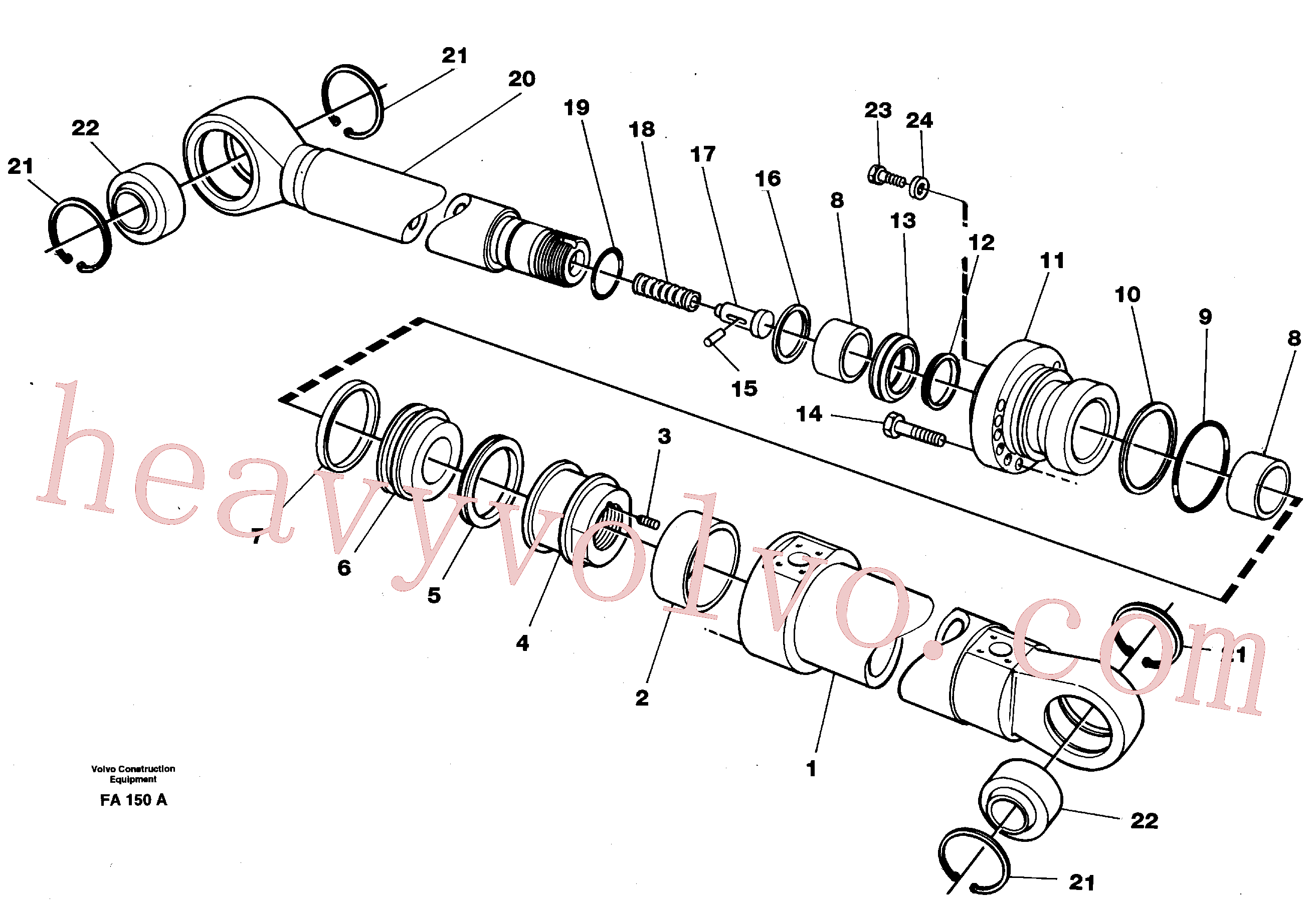 VOE14250890 for Volvo Bucket cylinder(FA150A assembly)