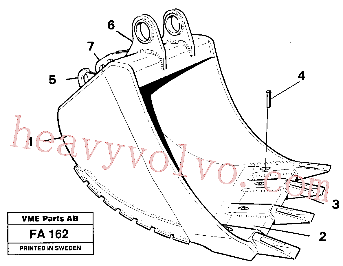 VOE14105000 for Volvo Buckets, direct fitting with cast cutting edges(FA162 assembly)