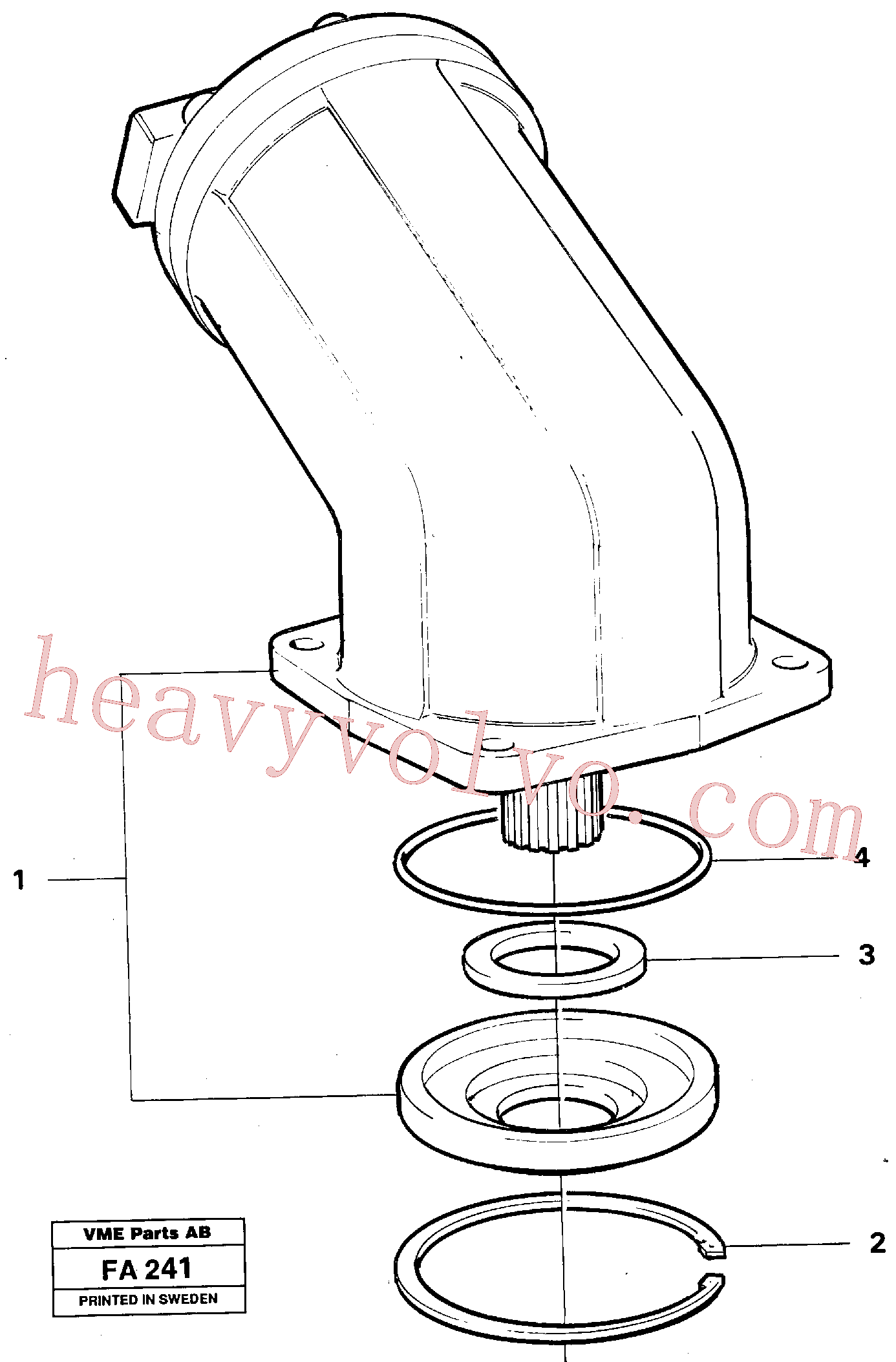 VOE14211154 for Volvo Hydraulic motor, slew gear box(FA241 assembly)