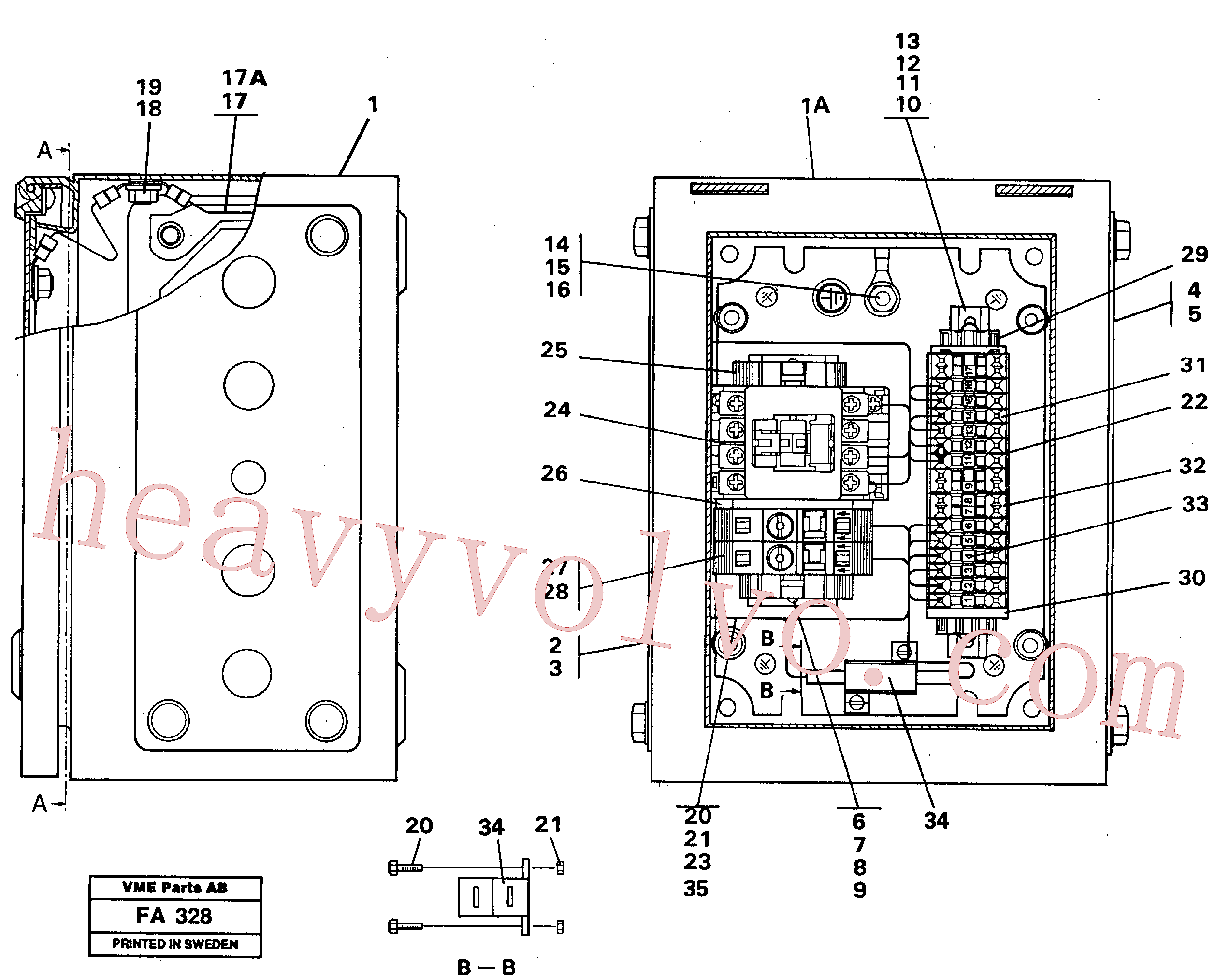 VOE14261695 for Volvo Magnet equipment Ohio, Electrical distribution unit(FA328 assembly)