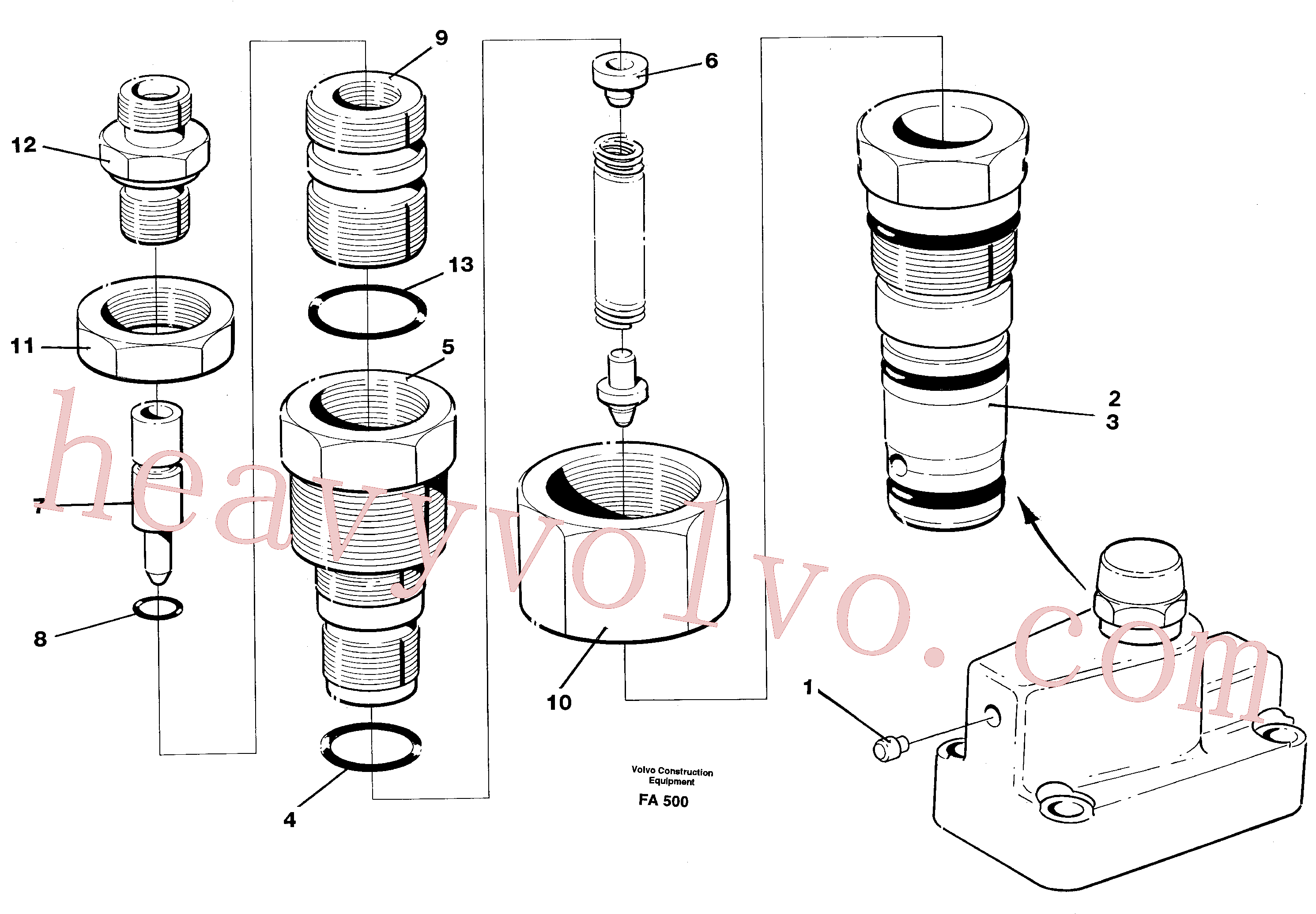 VOE14211968 for Volvo Pressure lim. valve(FA500 assembly)