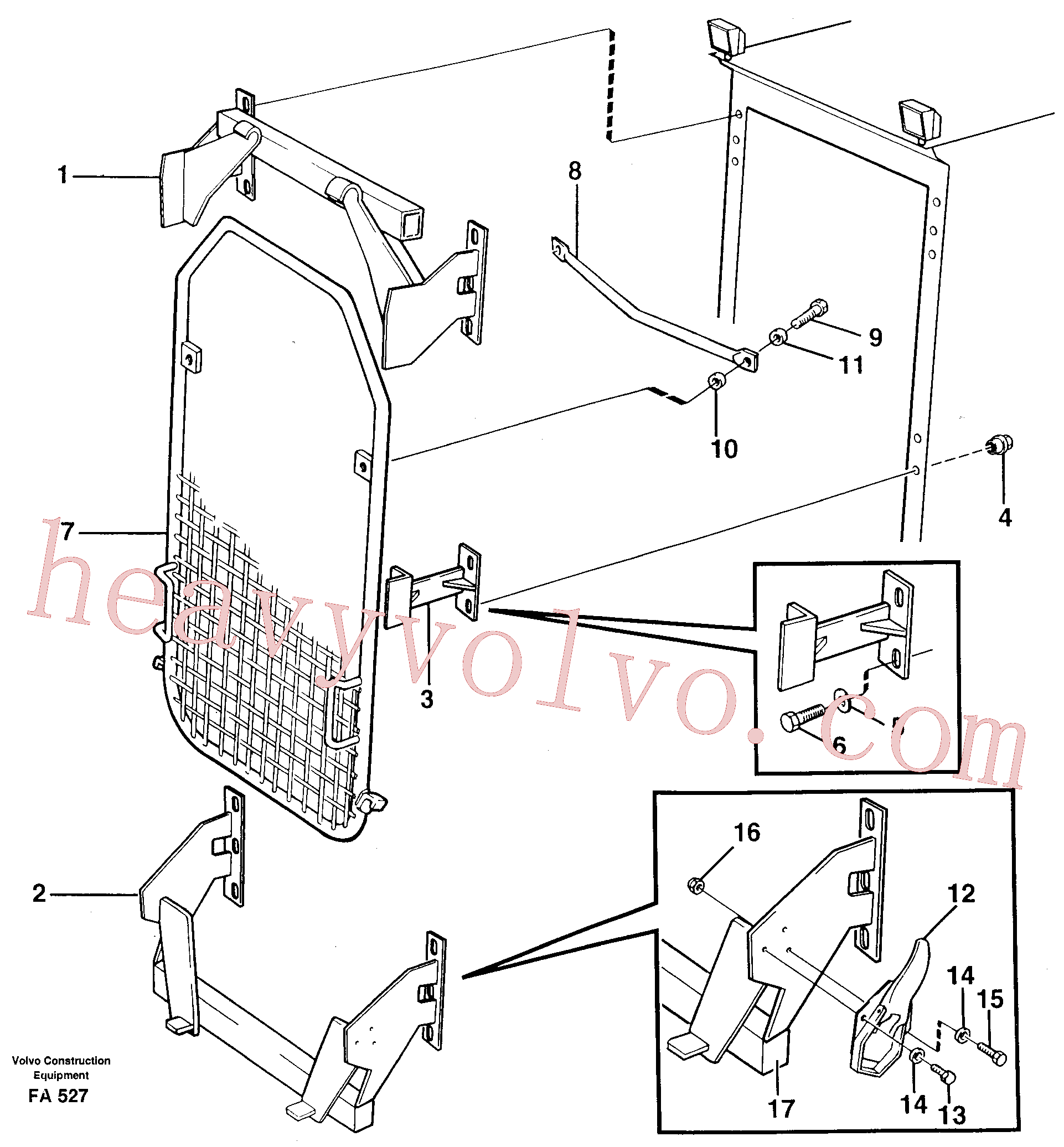 VOE13976629 for Volvo Windscreen protection(FA527 assembly)