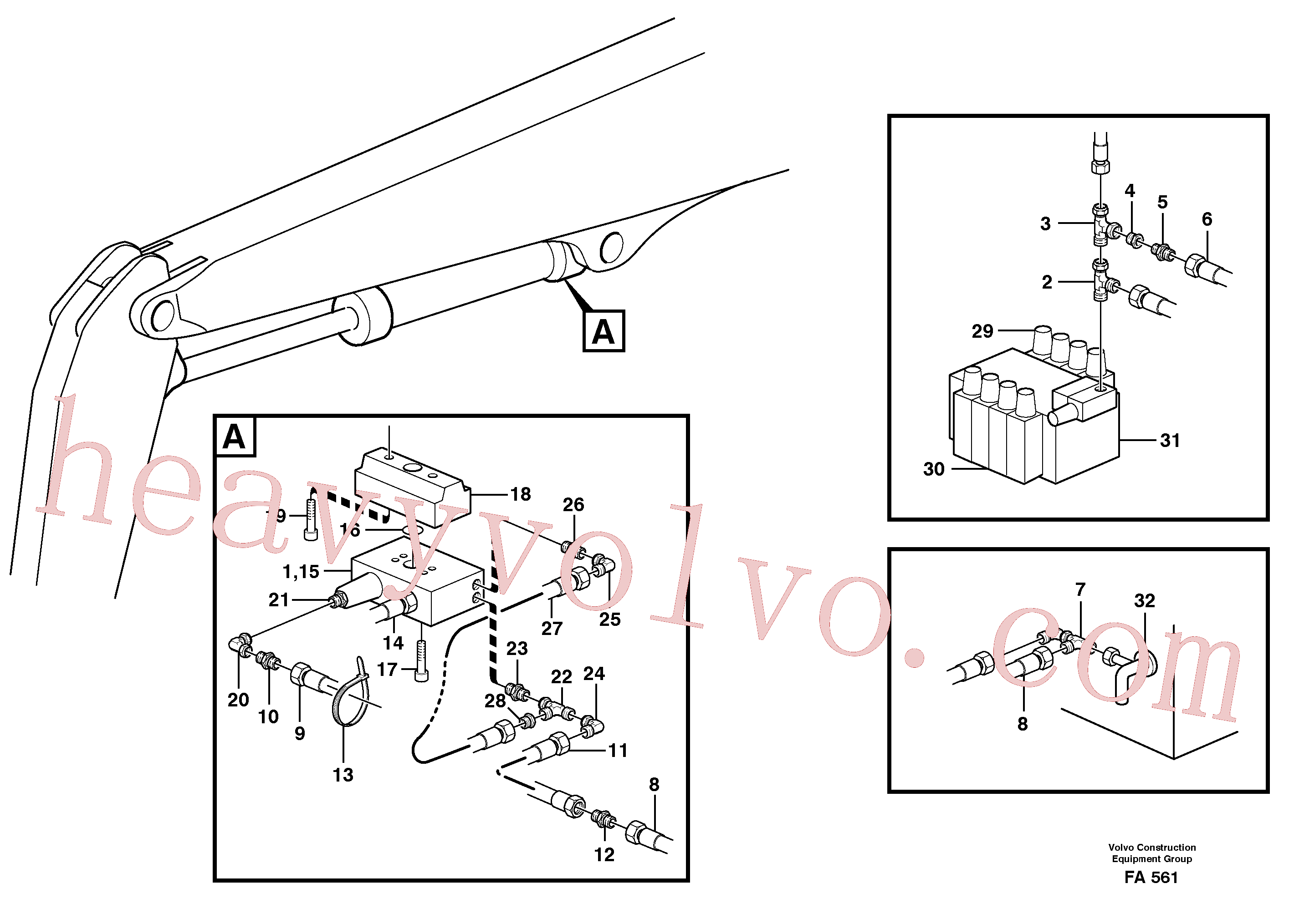 VOE14247387 for Volvo Hydraulic system, line brk valve,dipper armcylinder mtrl.handl.eq.(FA561 assembly)