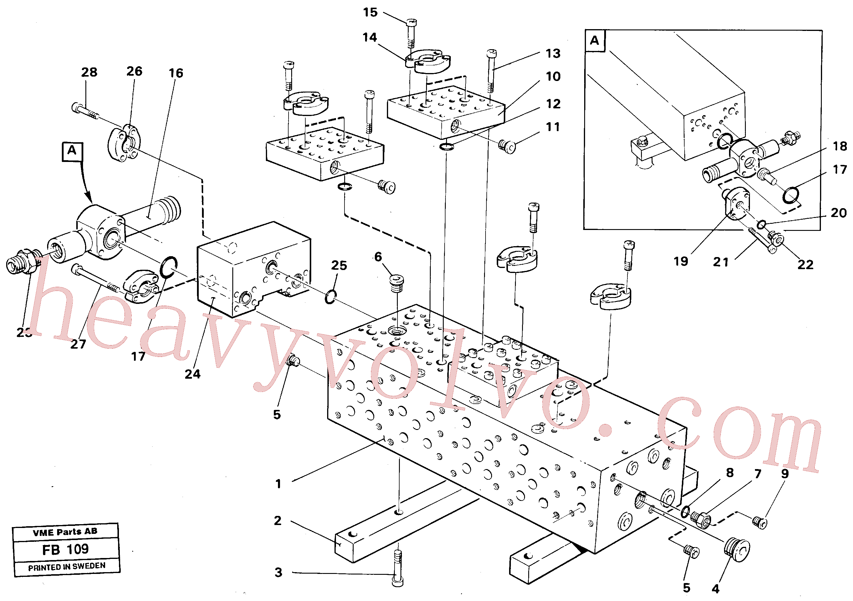 VOE14262093 for Volvo Main valve block(FB109 assembly)