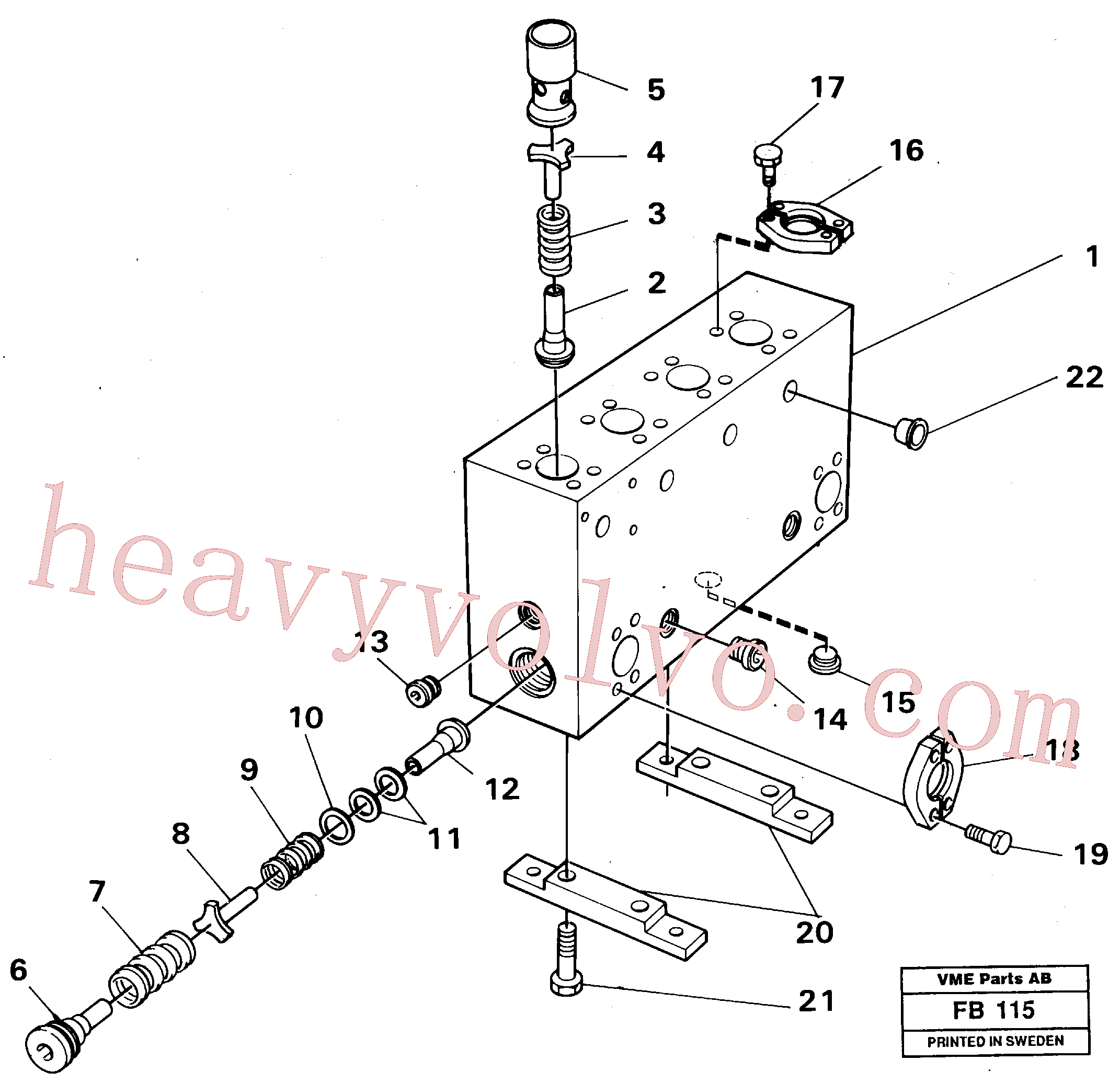 VOE14231356 for Volvo Connection board(FB115 assembly)