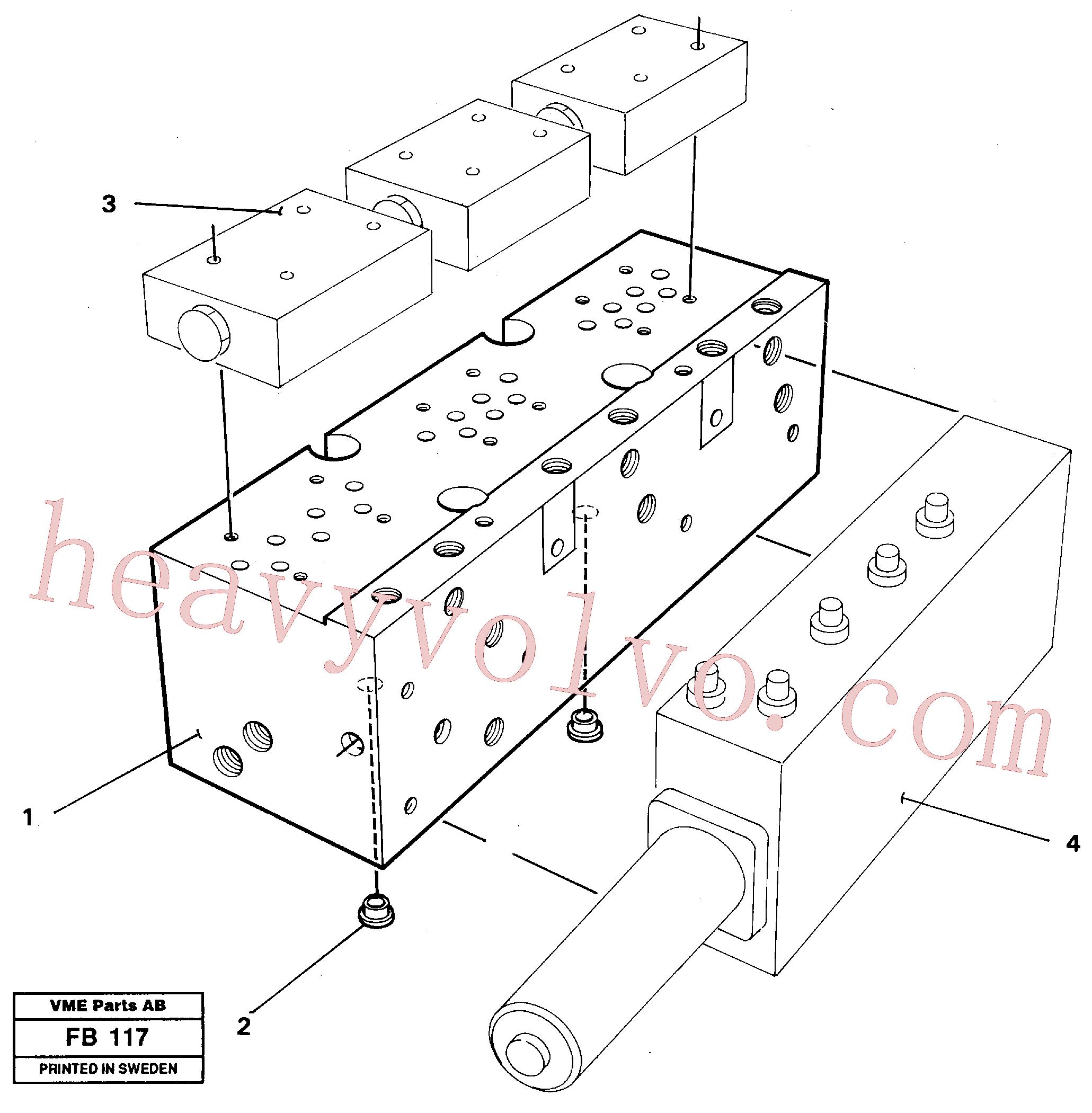 VOE14270338 for Volvo Mounting plate(FB117 assembly)