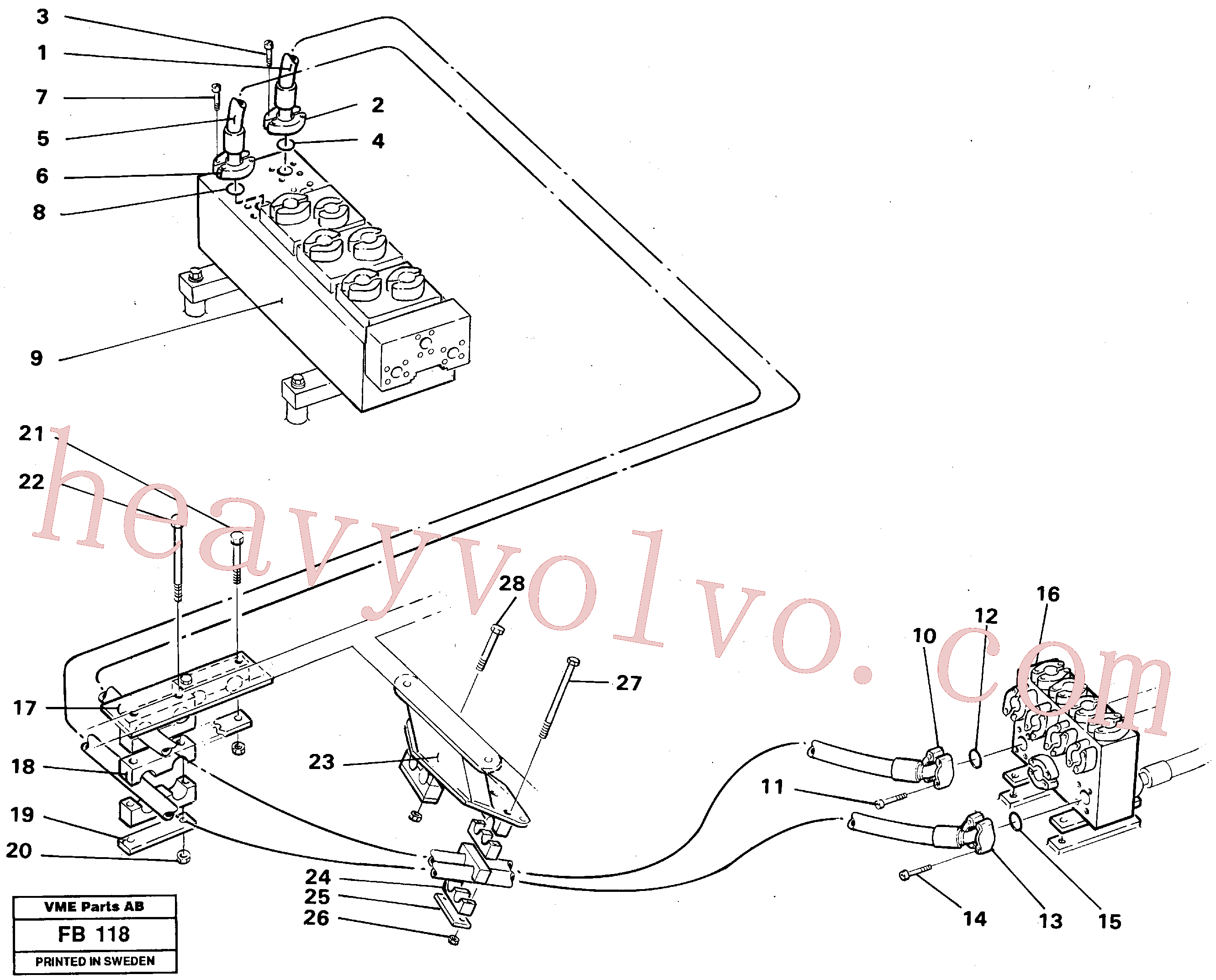 VOE14245931 for Volvo Hydraulic system, boom(FB118 assembly)