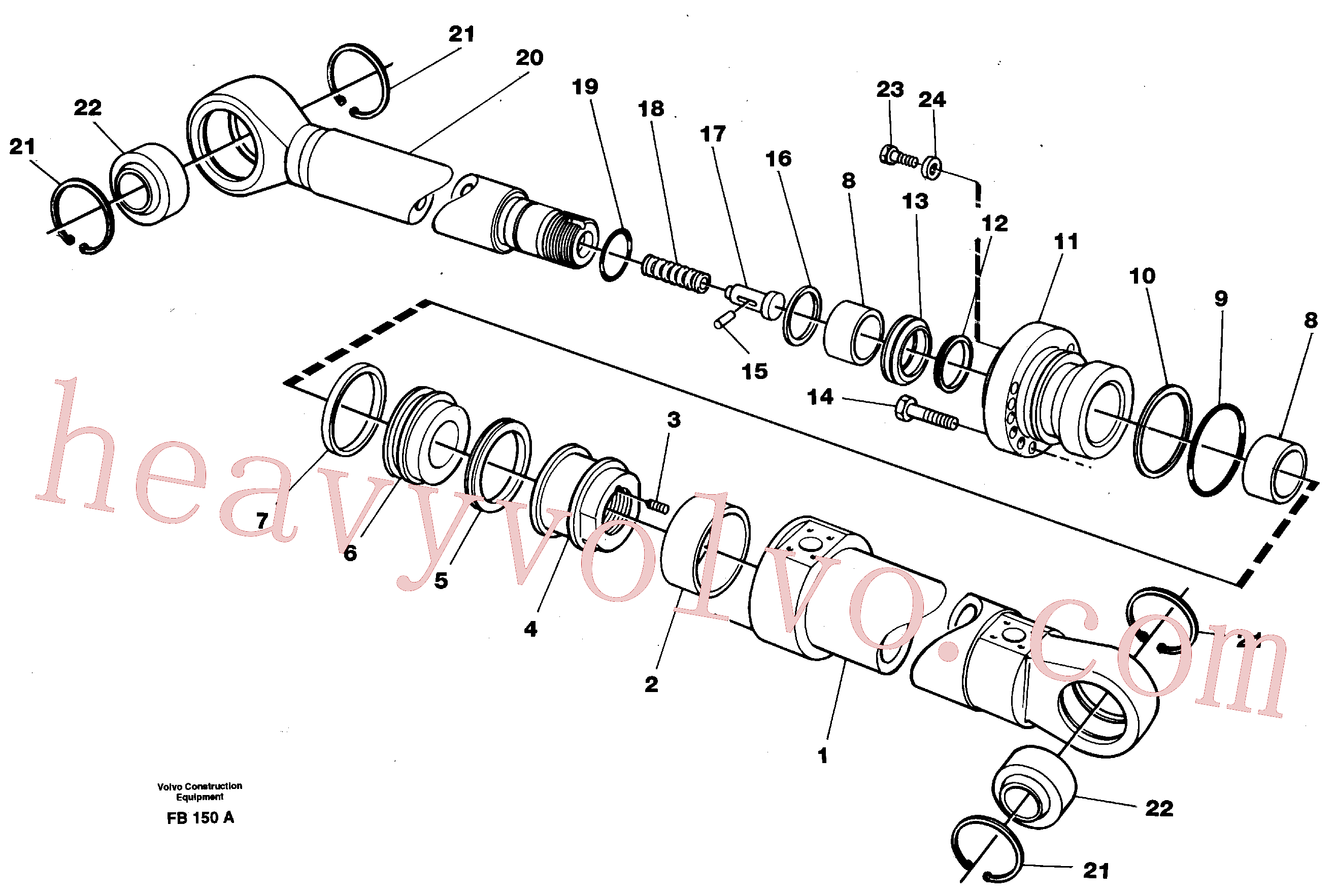 VOE14250890 for Volvo Bucket cylinder(FB150A assembly)