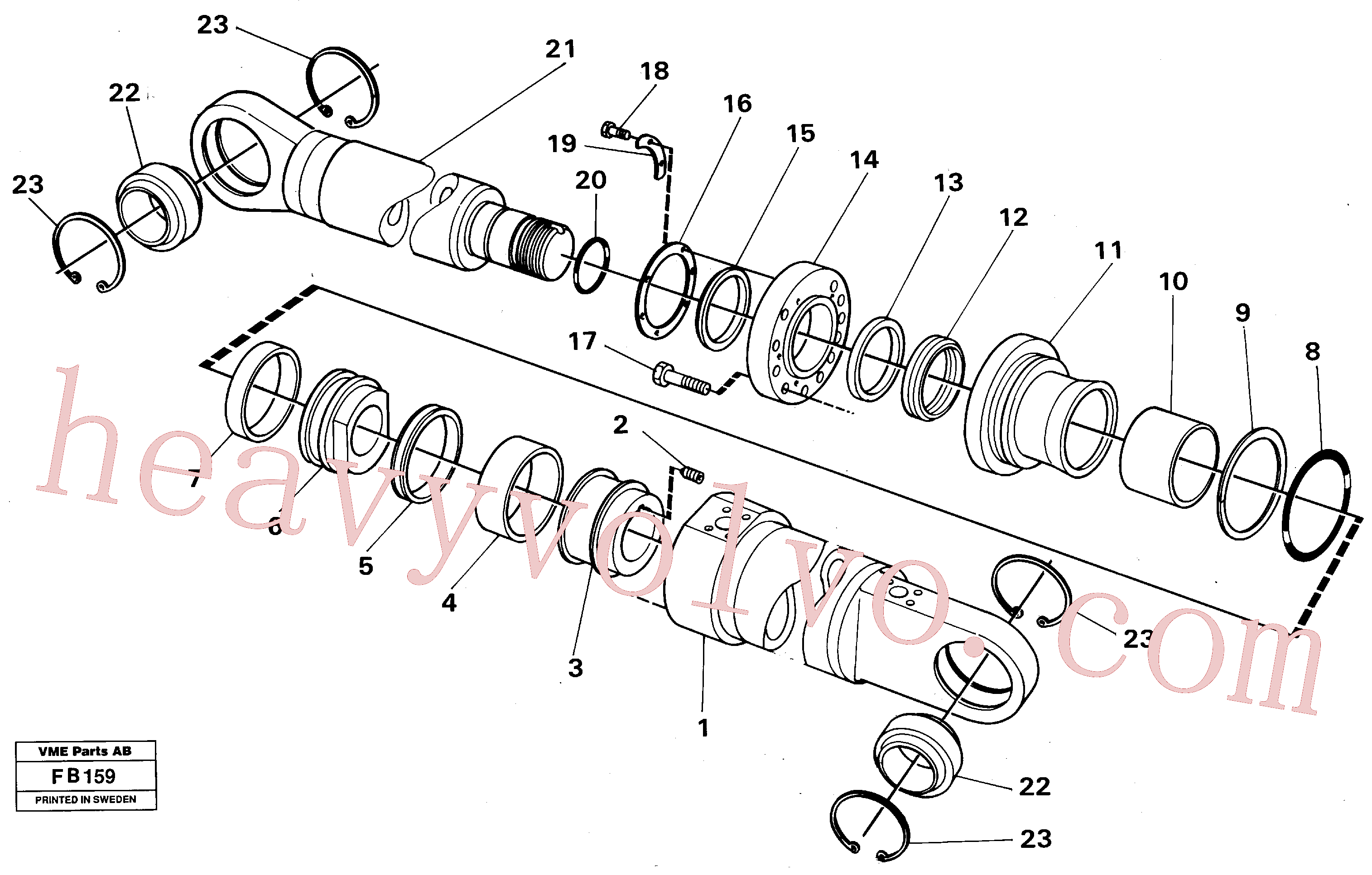 VOE11997226 for Volvo Dipper arm cylinder Material handle equipm.(FB159 assembly)