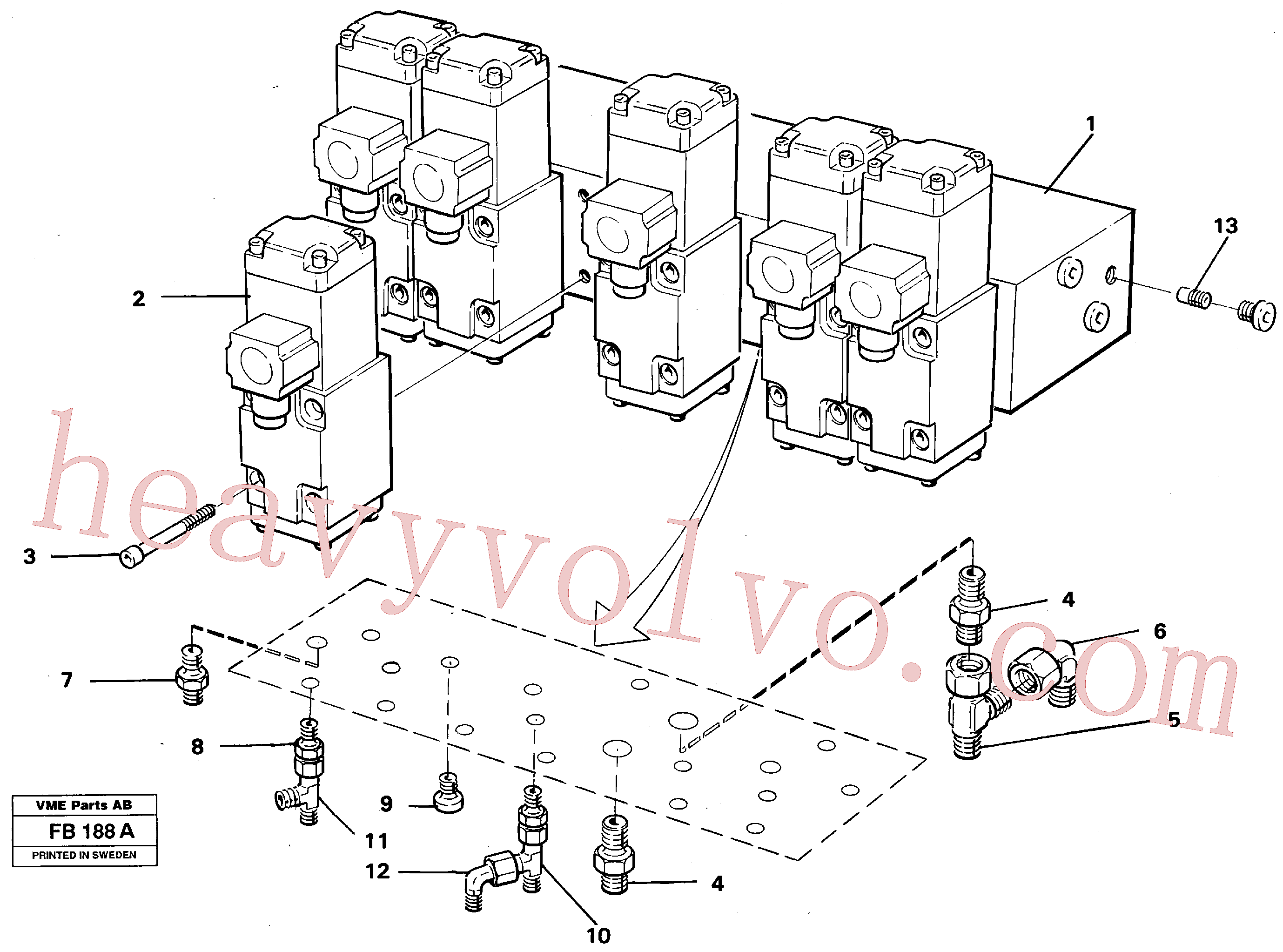 VOE14012384 for Volvo Stabilisor valve block(FB188A assembly)