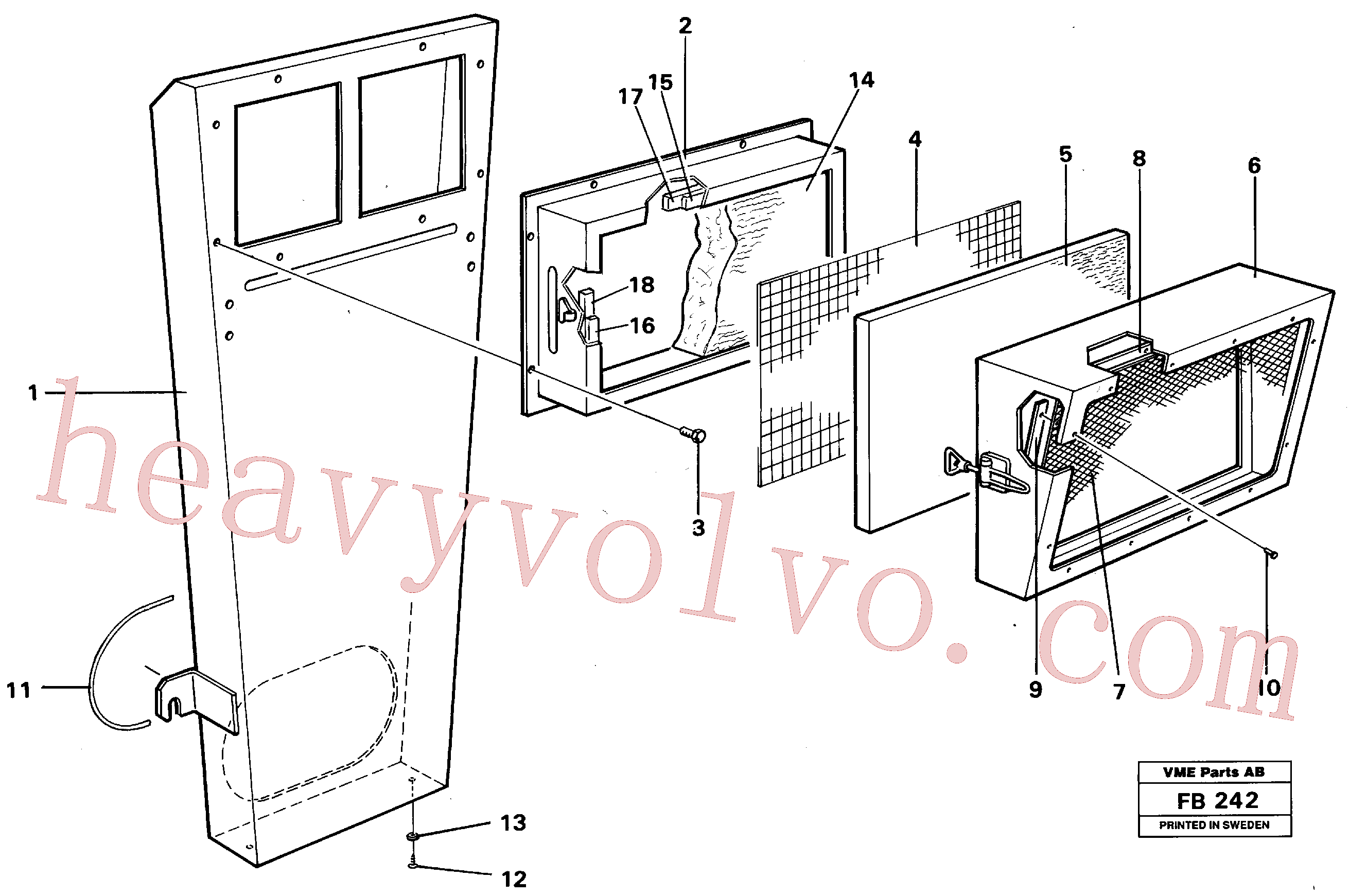 VOE955119 for Volvo Air inlet(FB242 assembly)