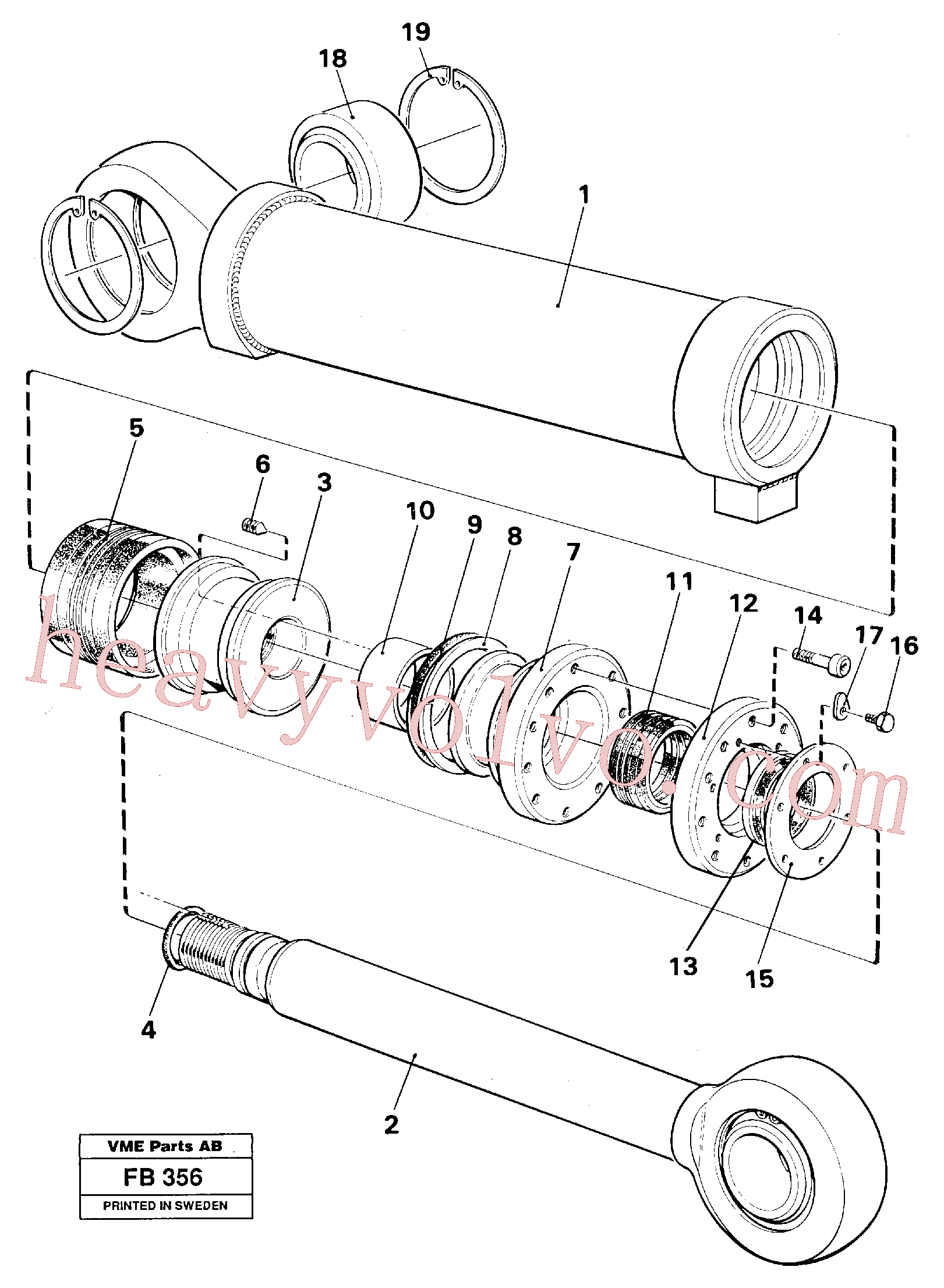 VOE960179 for Volvo Hydraulic cylinder(FB356 assembly)