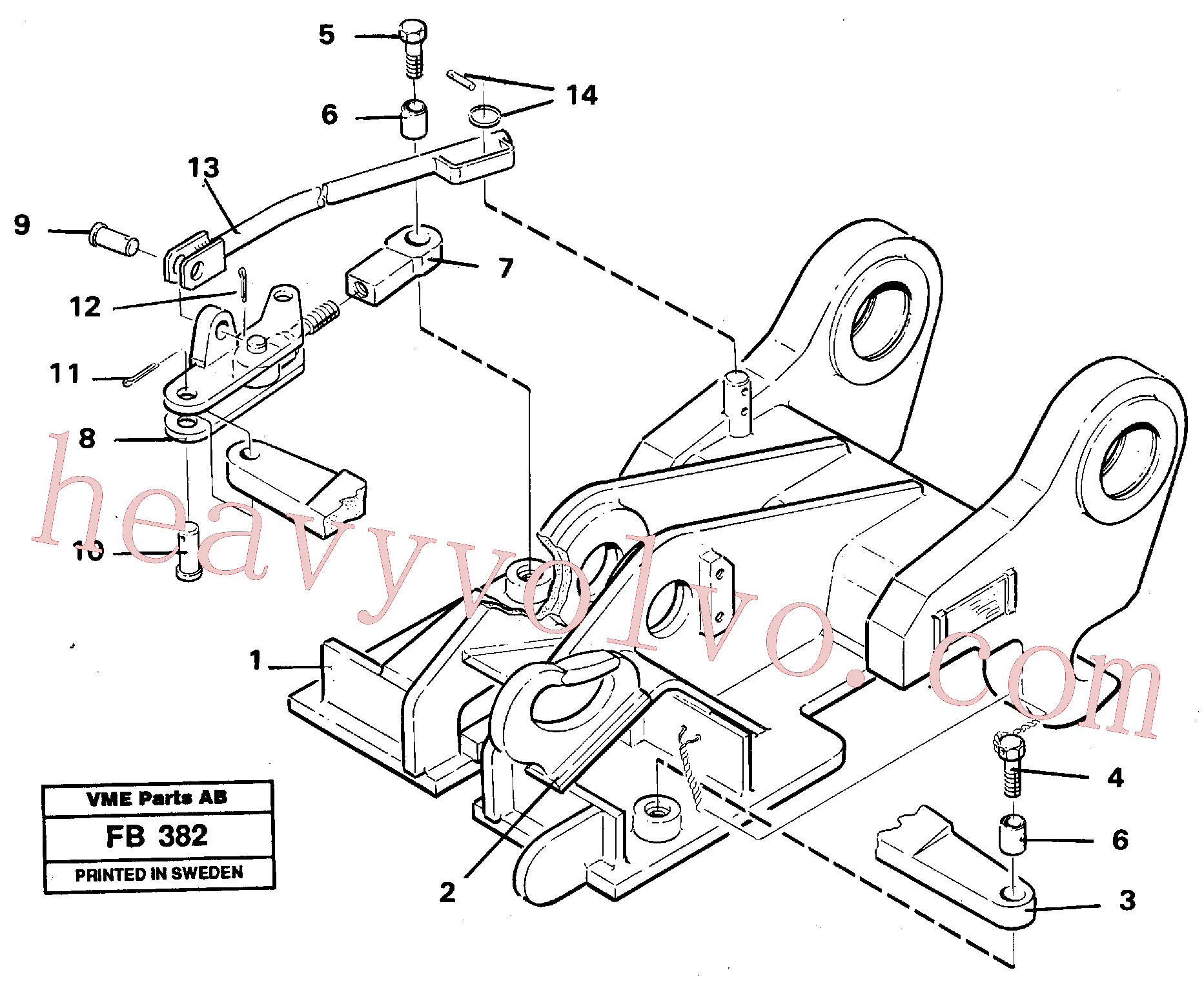 VOE14015220 for Volvo Quickfit, mechanical(FB382 assembly)