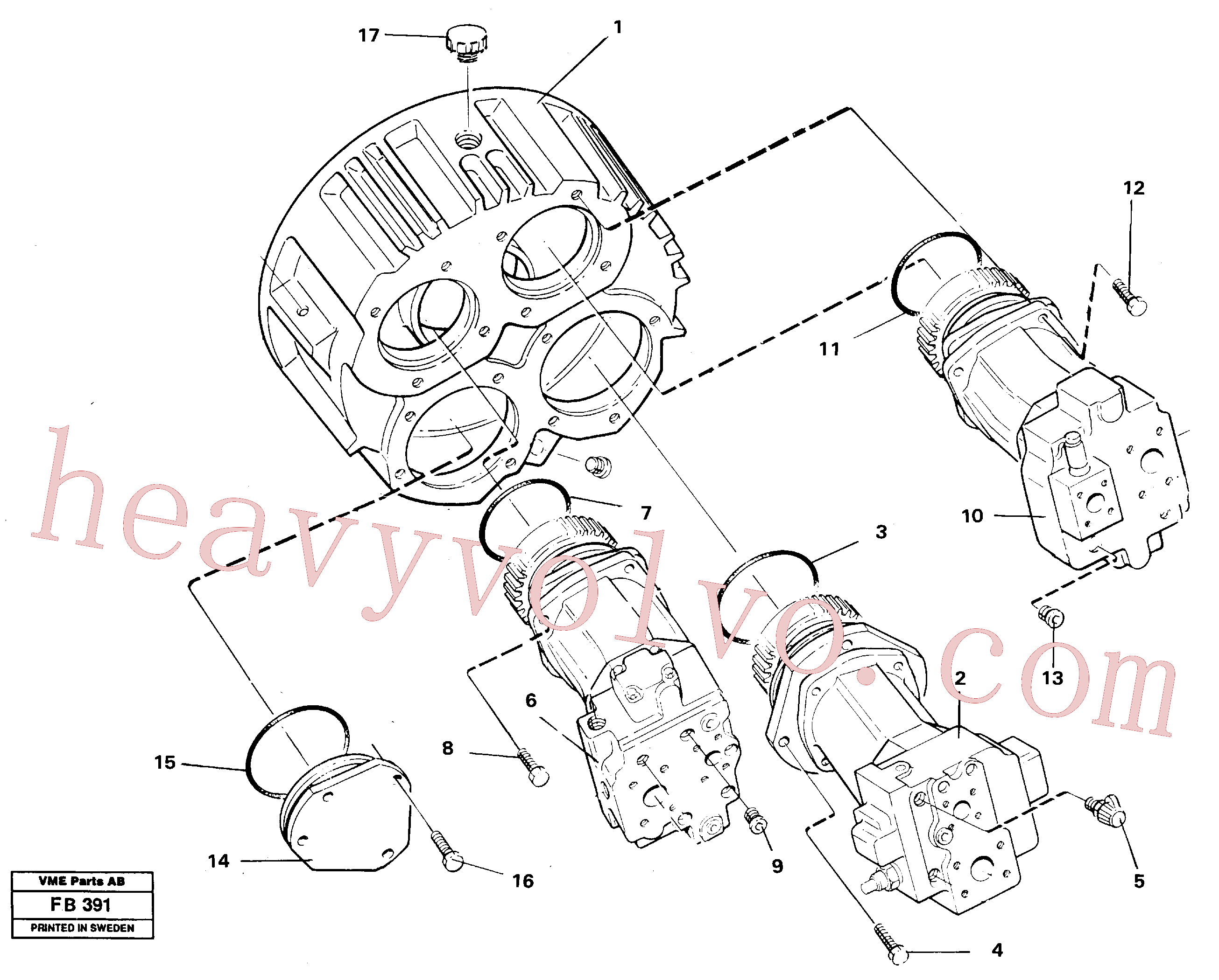 VOE4864294 for Volvo Pump installation(FB391 assembly)