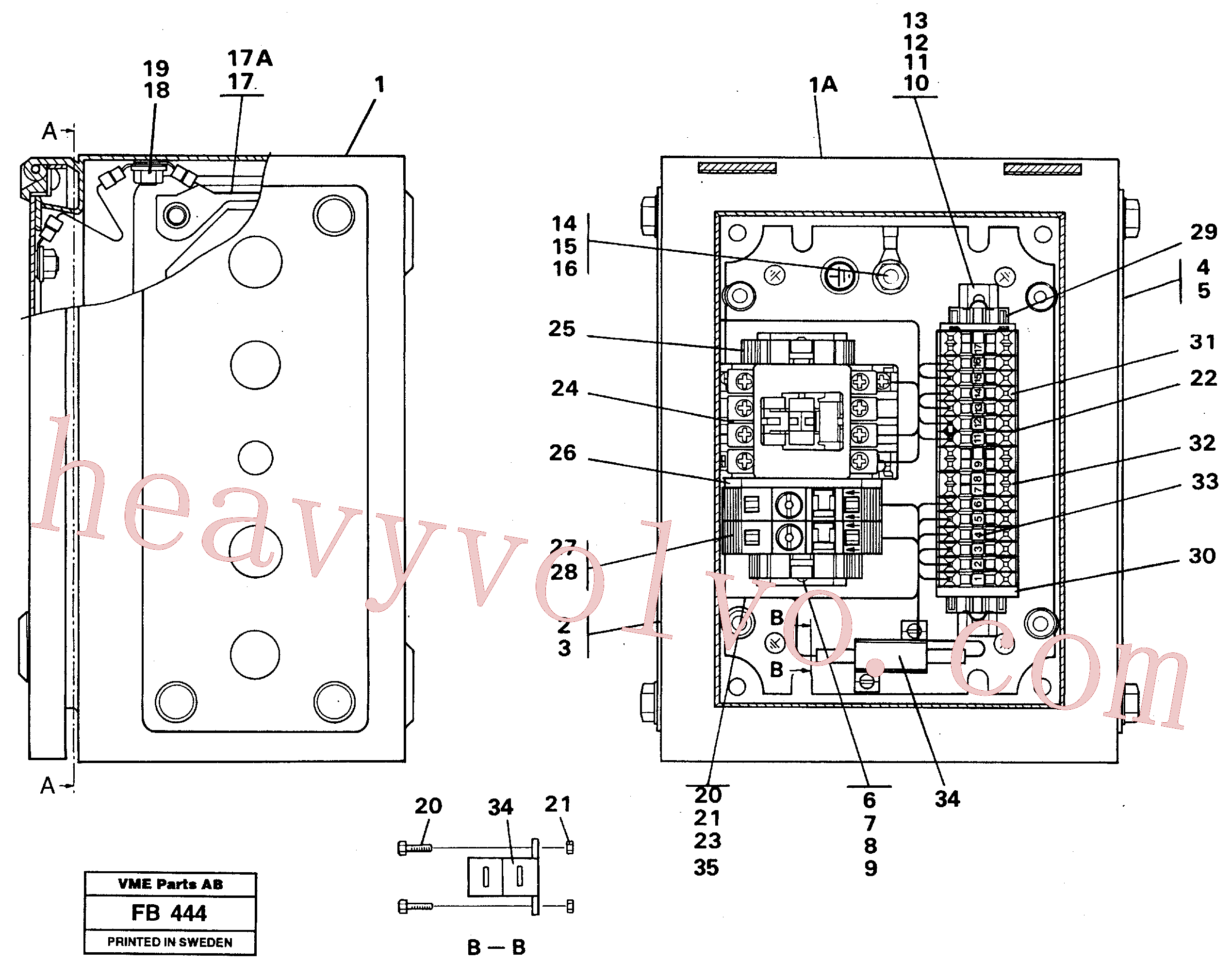 VOE14261695 for Volvo Magnet equipment Ohio, Electrical distribution unit(FB444 assembly)