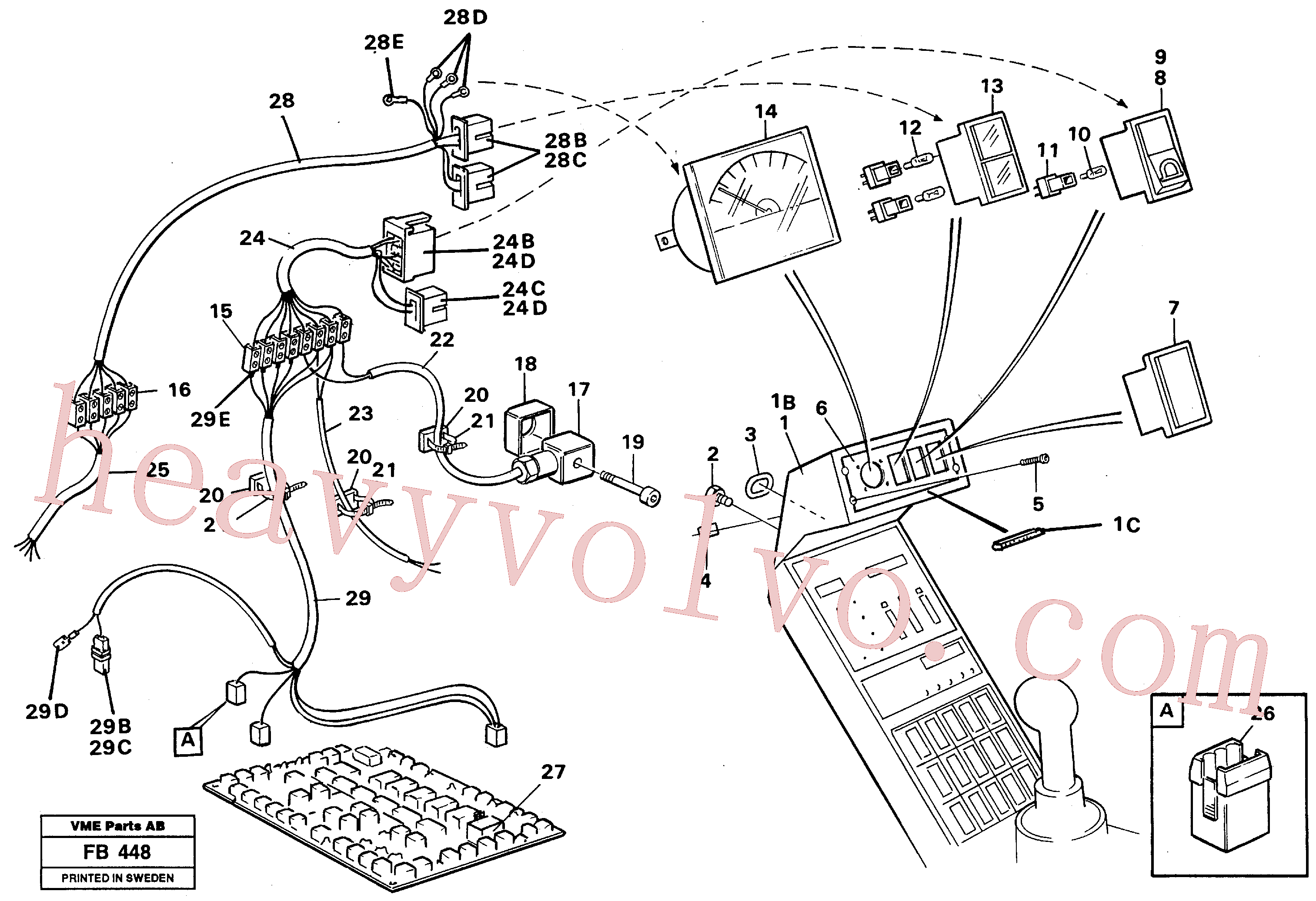 VOE14213791 for Volvo Magnet equipment Ohio, instrument box, cab(FB448 assembly)