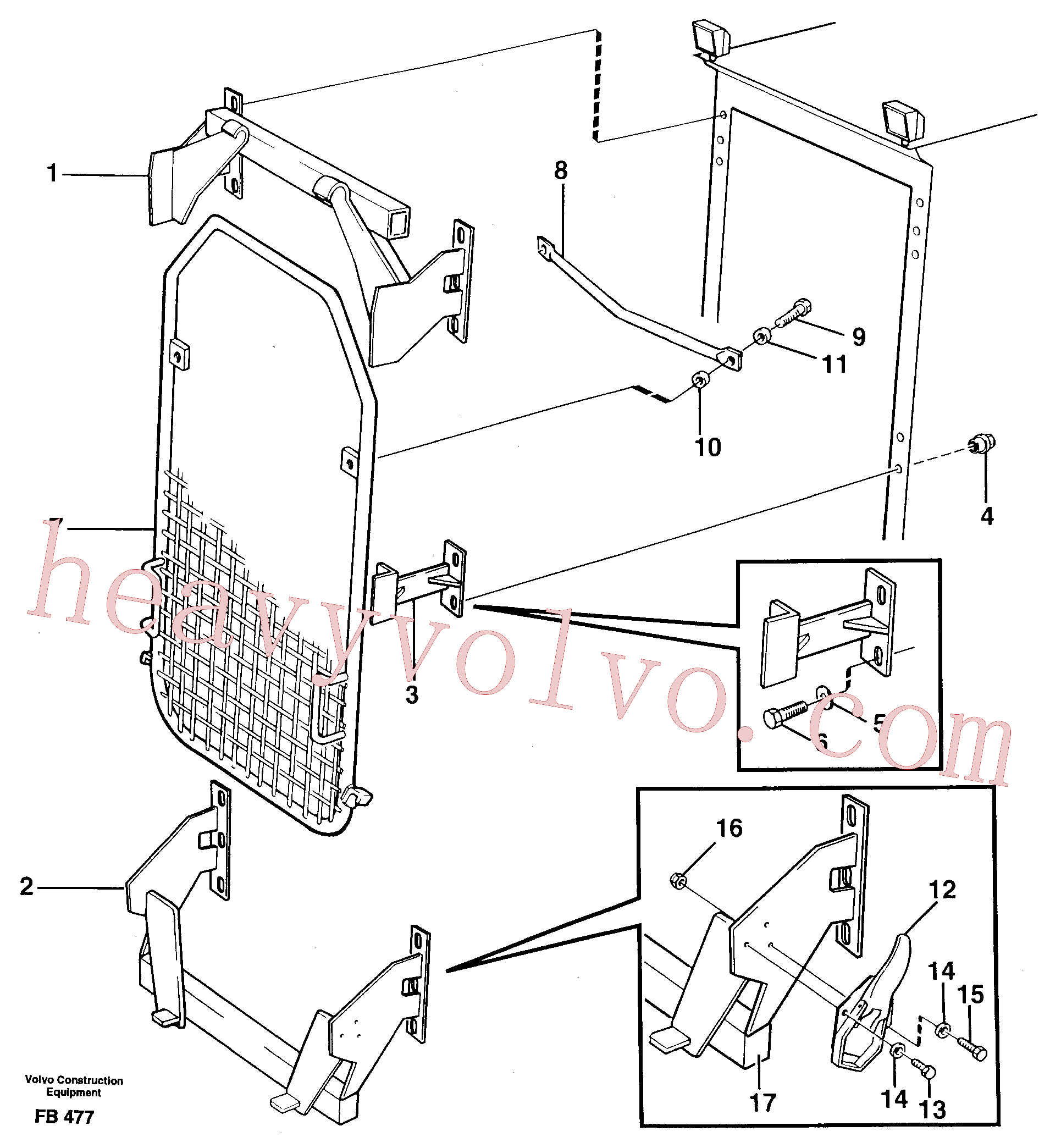 VOE14262778 for Volvo Windscreen protection(FB477 assembly)