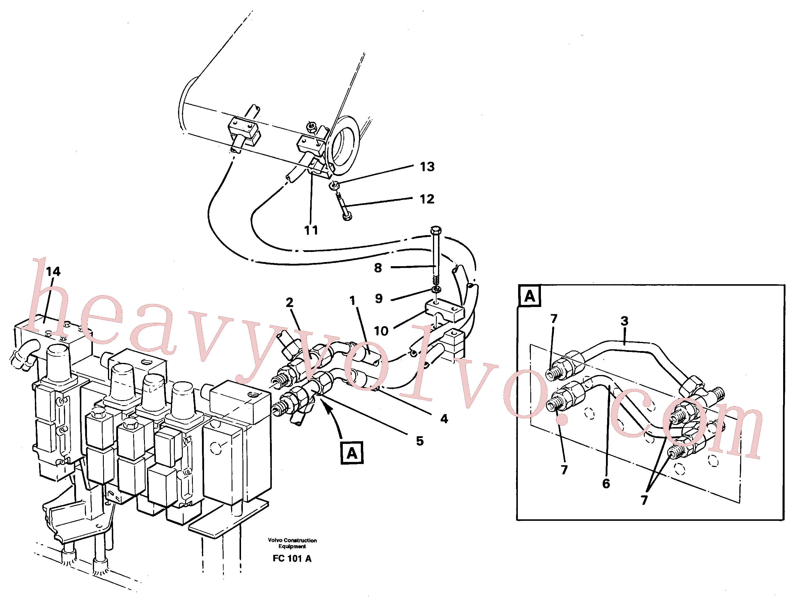 VOE14251059 for Volvo Hydraulic system,boom(FC101A assembly)