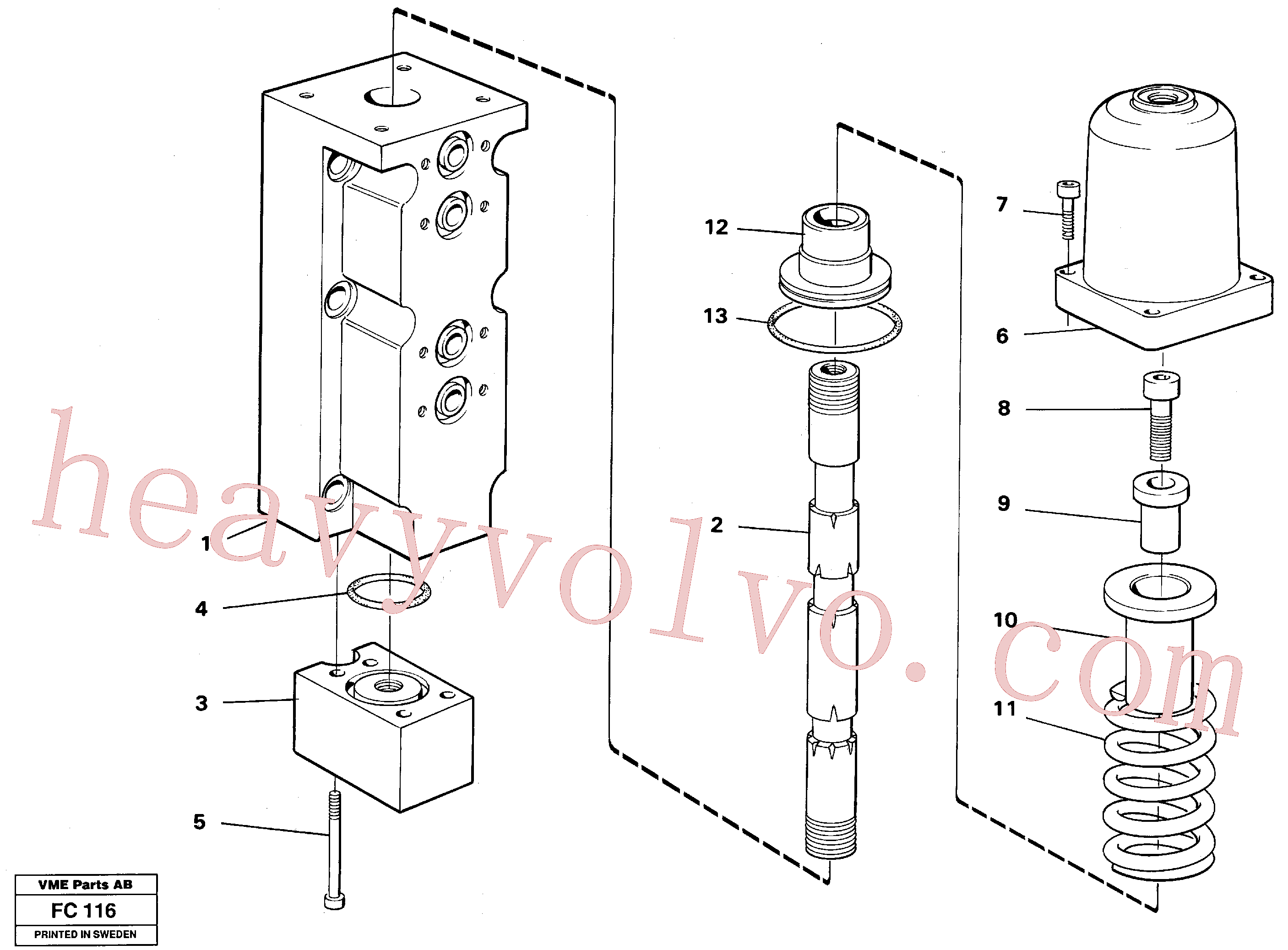 VOE14255976 for Volvo Four-way valve, boom primary(FC116 assembly)