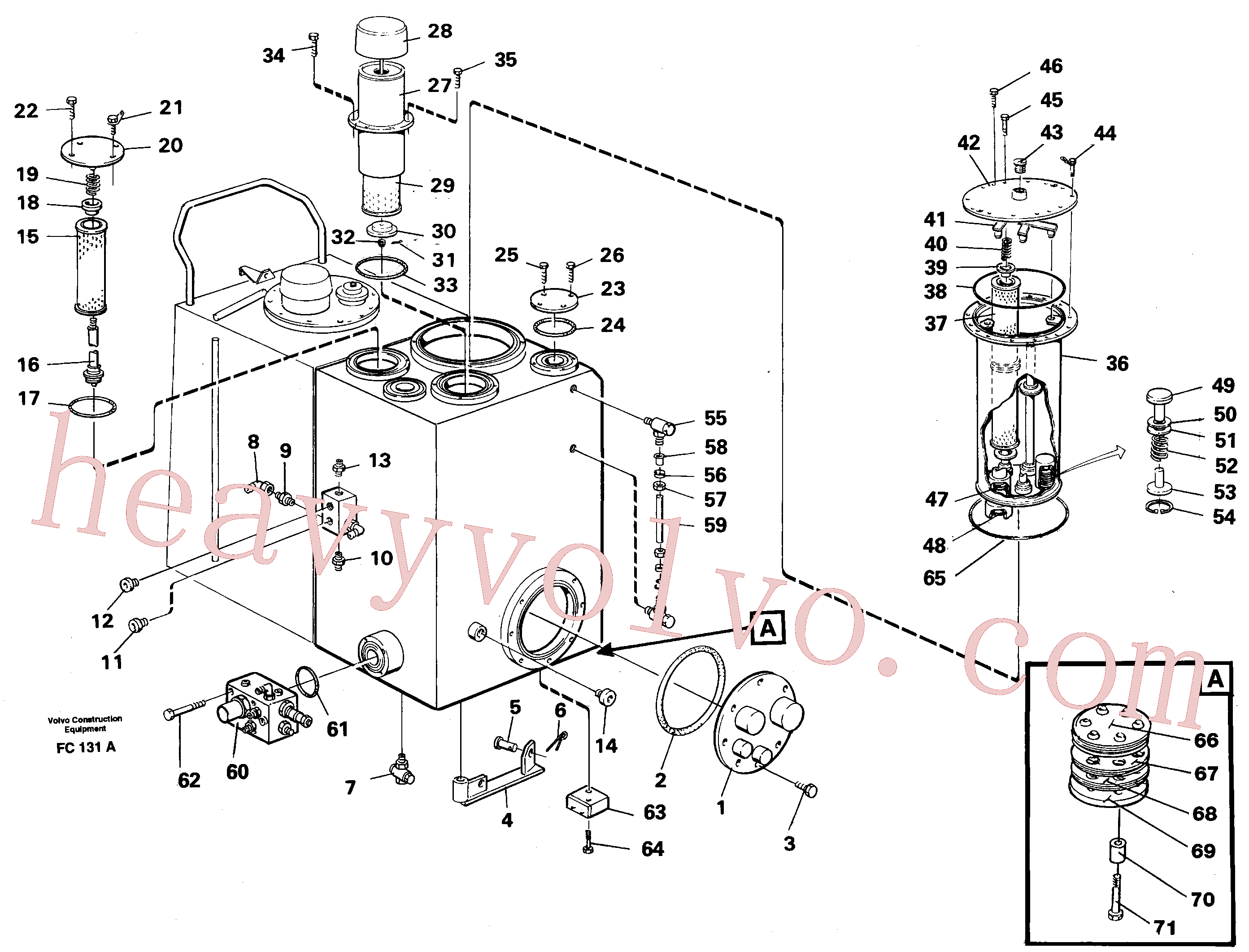 VOE925285 for Volvo Hydraulic oil tank(FC131A assembly)