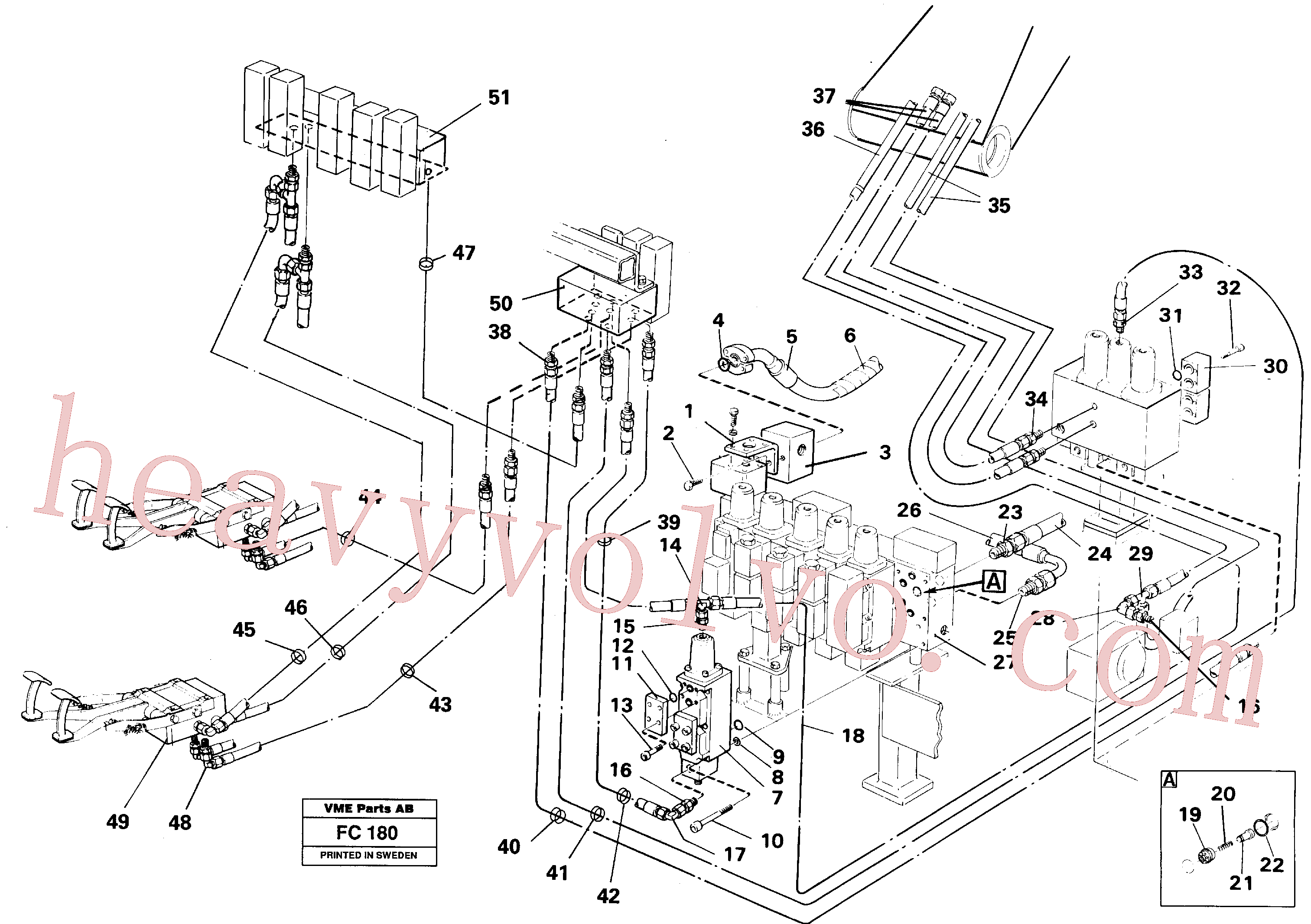 VOE14053249 for Volvo Slope bucket/rot,hydr, in base machine for adjustable boom(FC180 assembly)