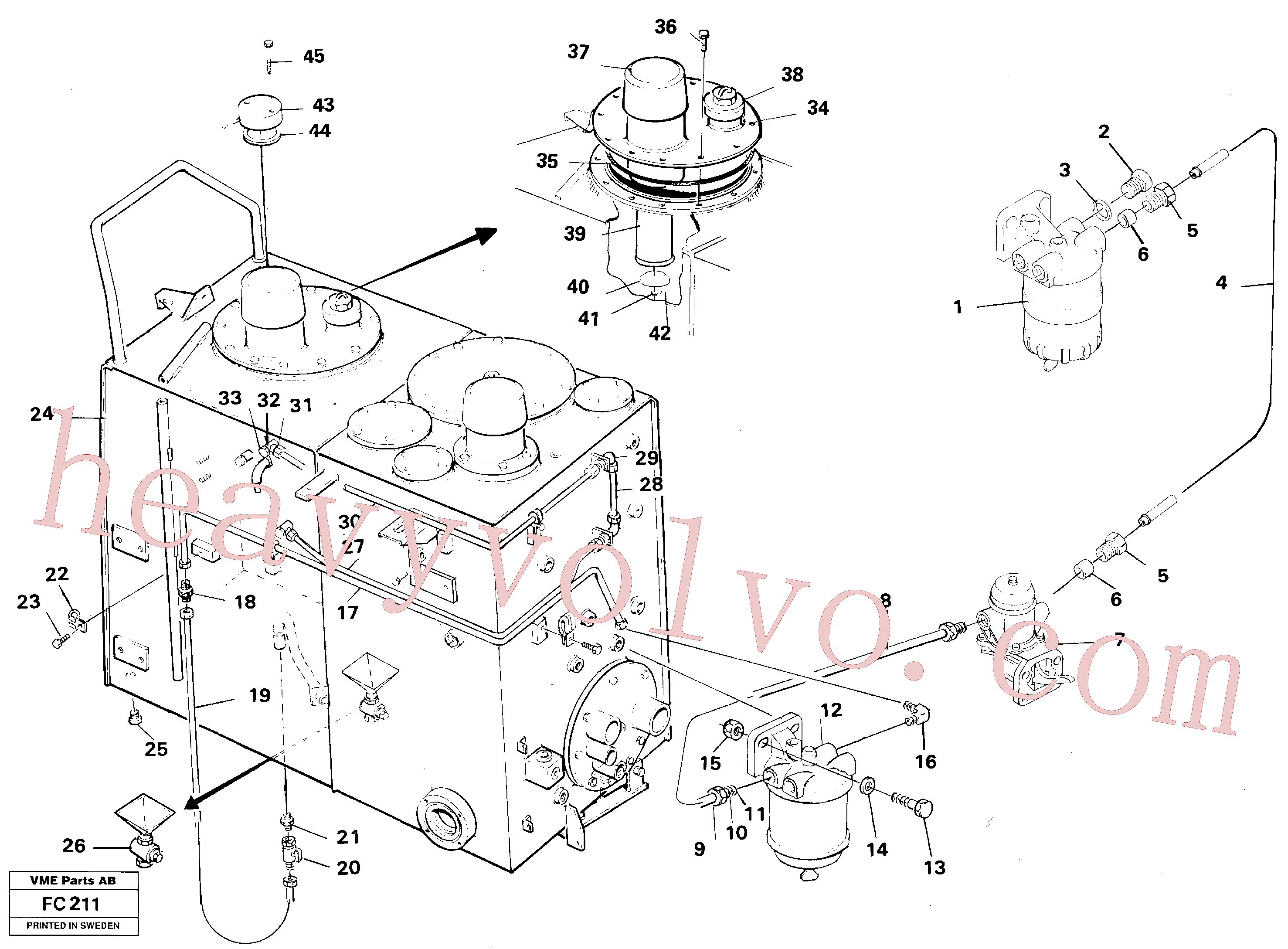 VOE14014293 for Volvo Fueltank - fuelpump(FC211 assembly)