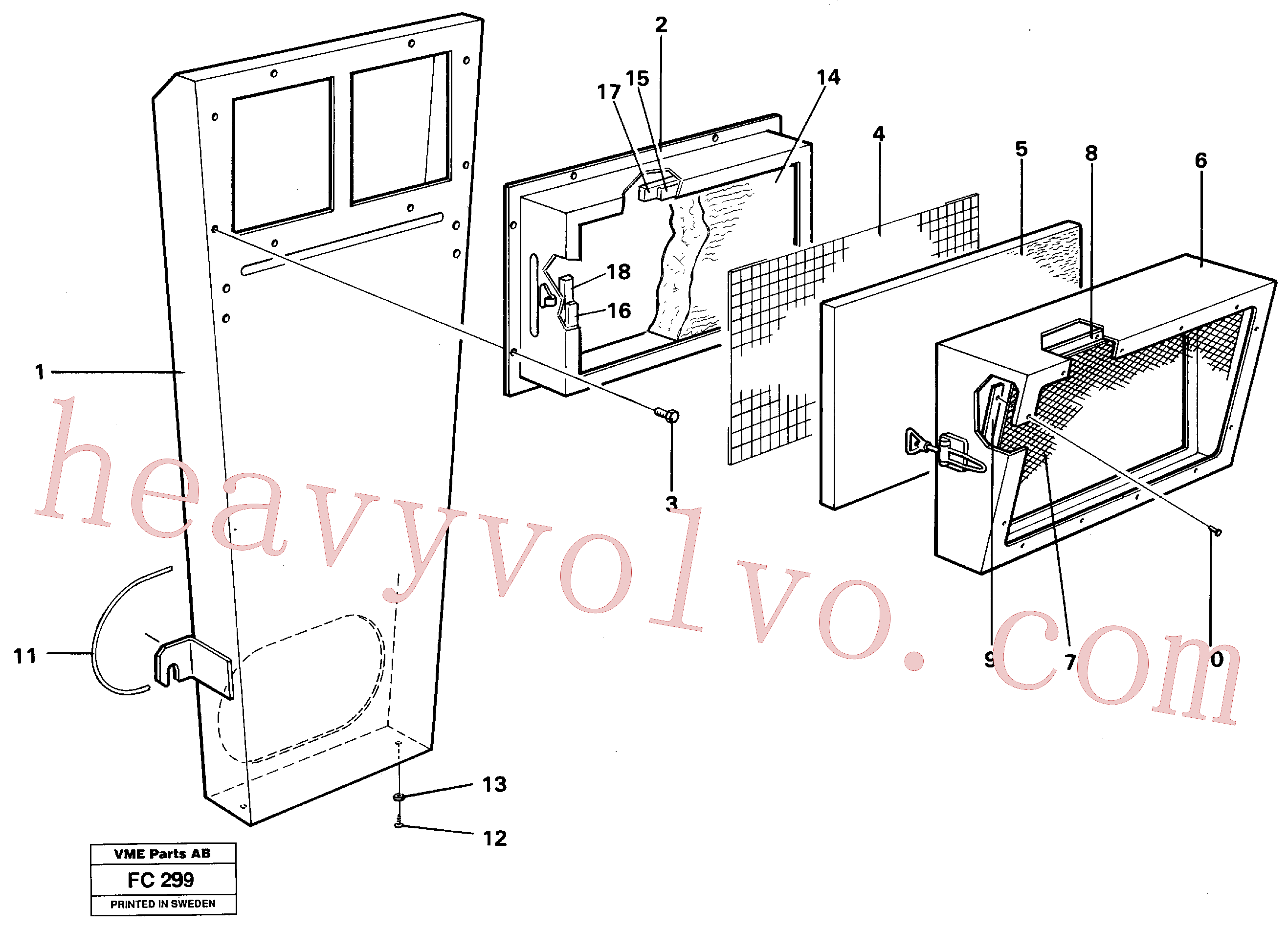 VOE955119 for Volvo Air inlet(FC299 assembly)