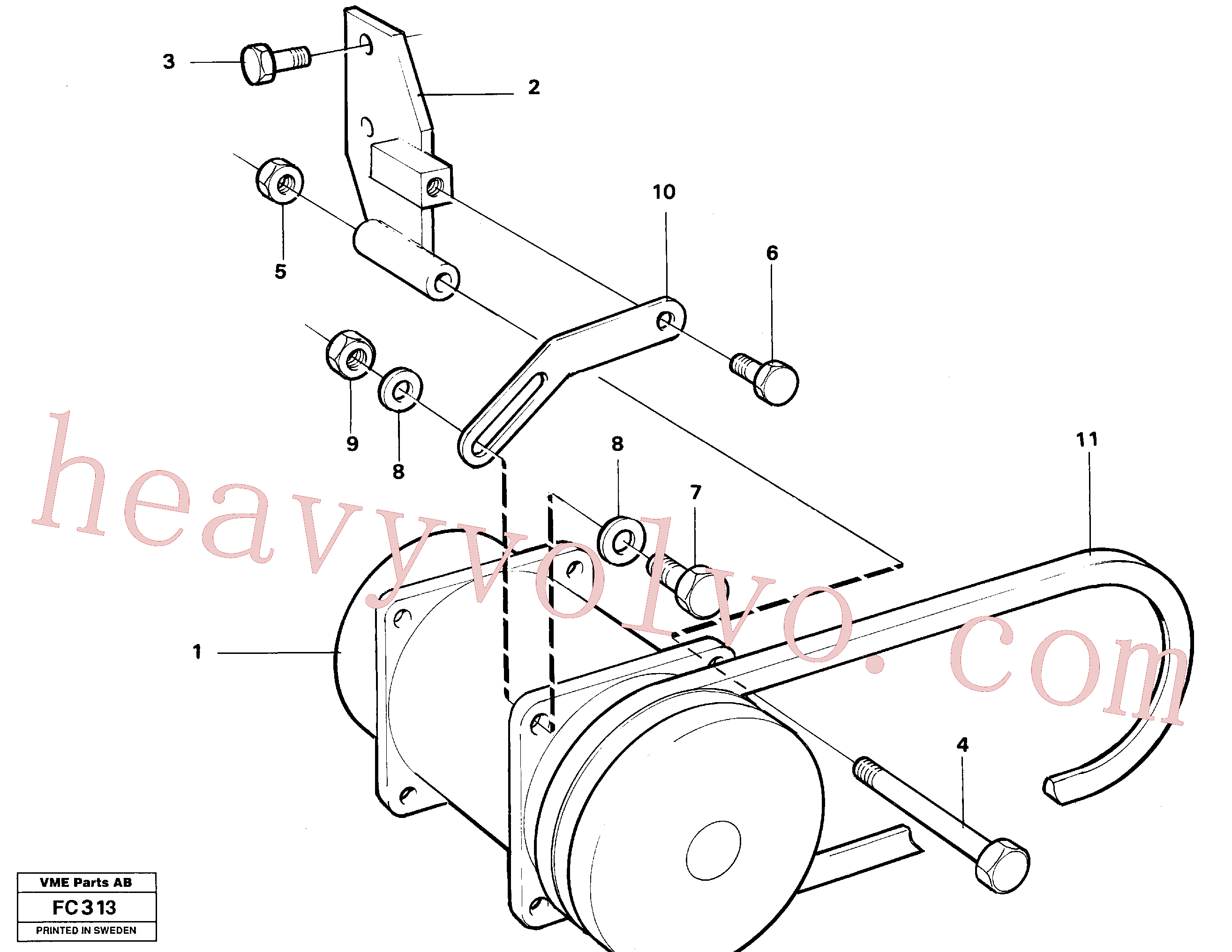 VOE13970962 for Volvo Compressor with fitting parts cooling agent R134 A(FC313 assembly)