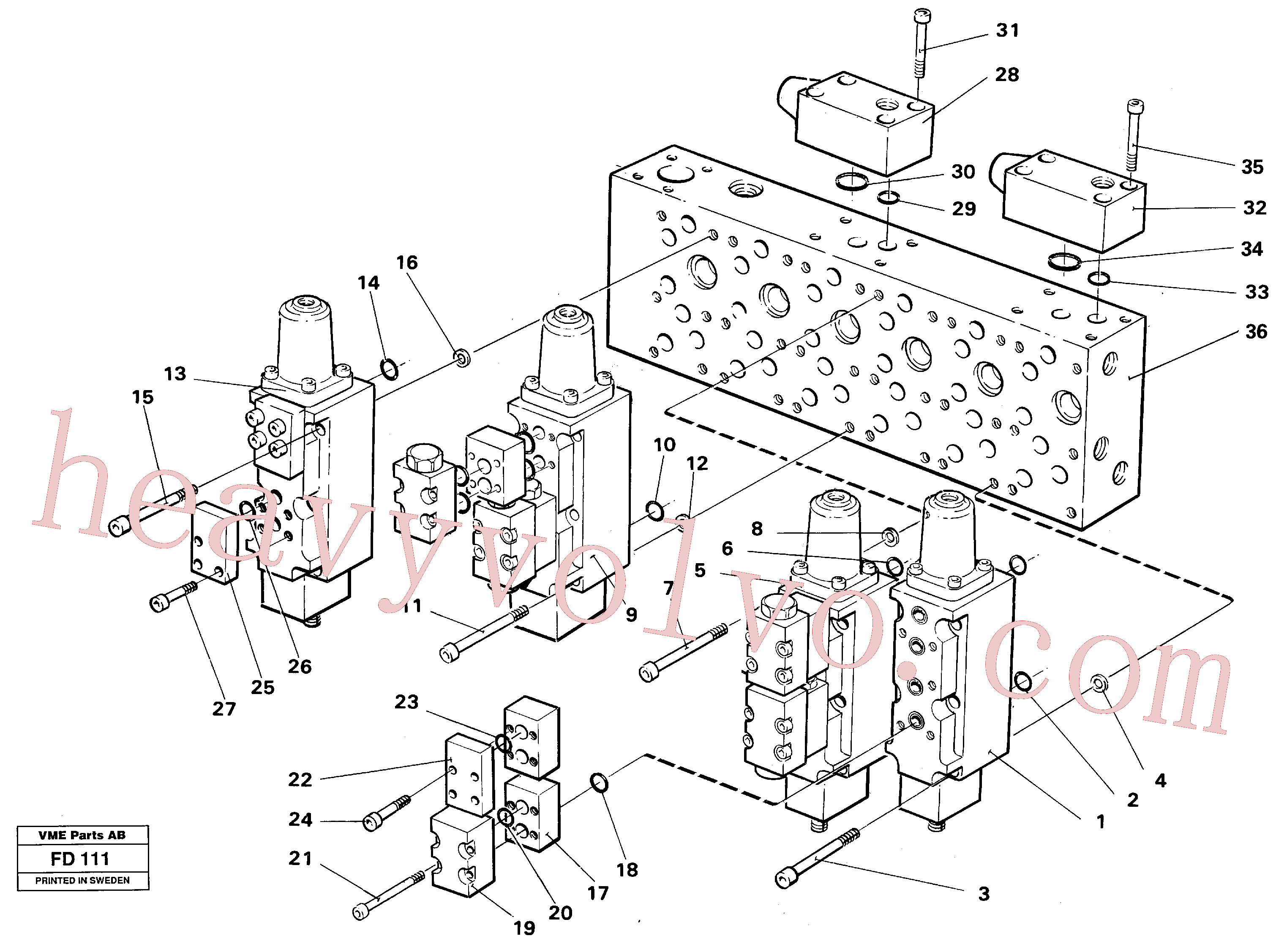 VOE14211431 for Volvo Main valve assembly valves(FD111 assembly)