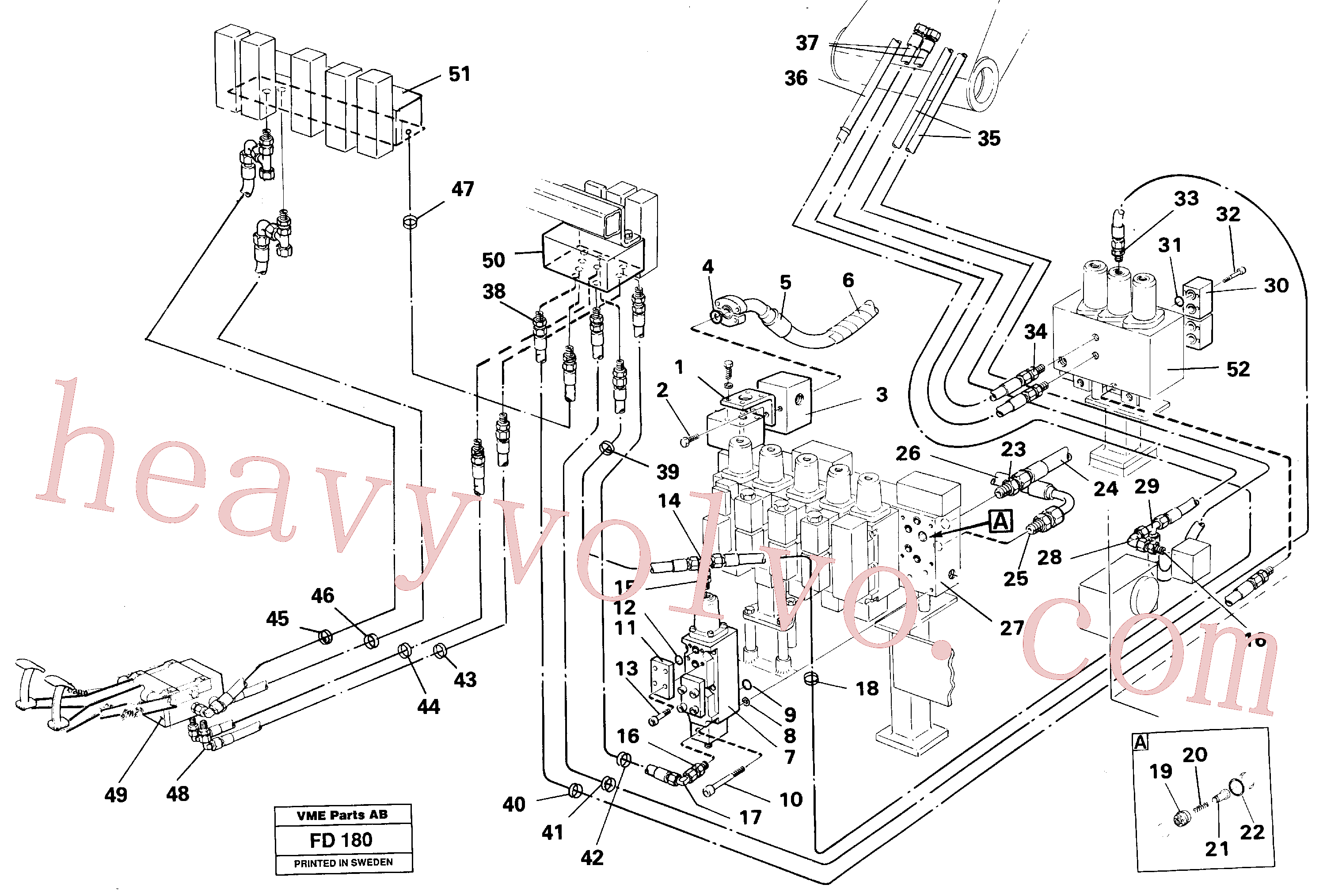 VOE14053249 for Volvo Slope bucket/rot,hydr, in base machine for adjustable boom(FD180 assembly)