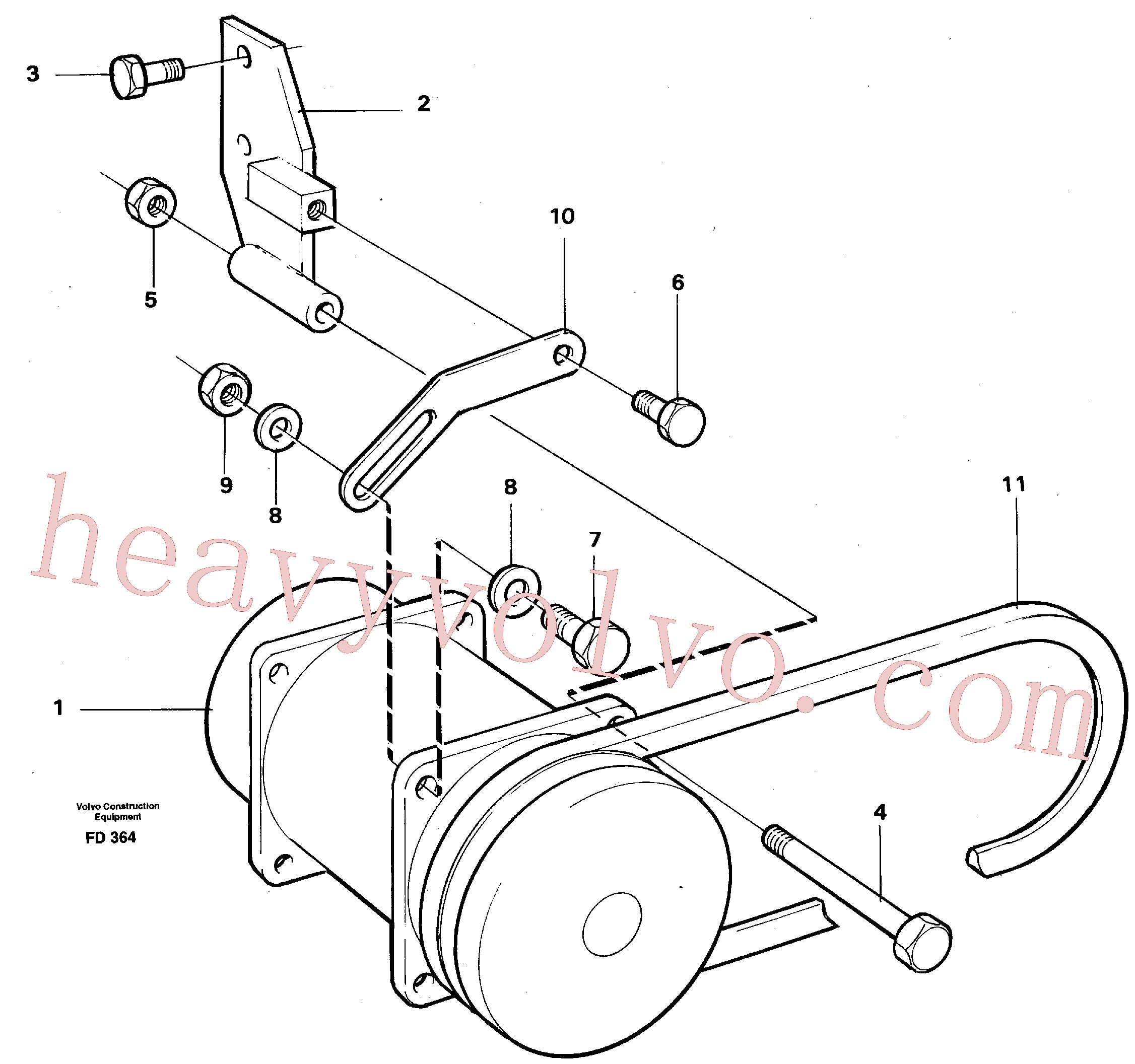 VOE14212834 for Volvo Compressor with fitting parts cooling agent R12(FD364 assembly)