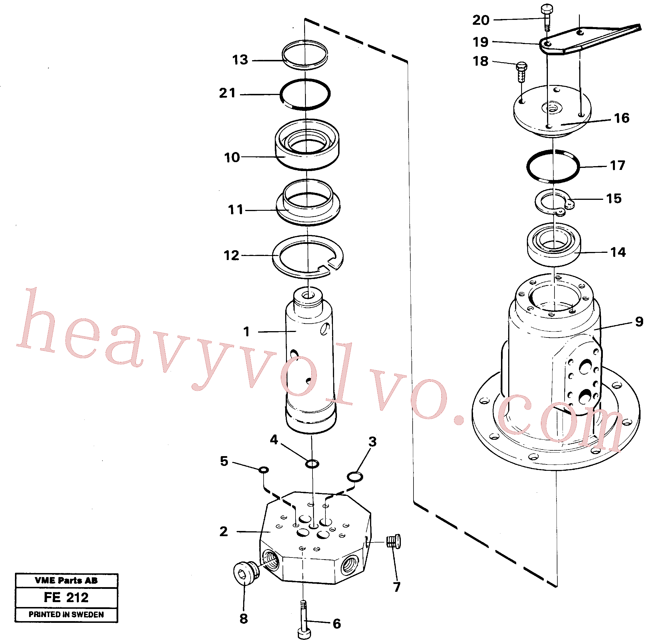 VOE14230084 for Volvo Turning joint(FE212 assembly)