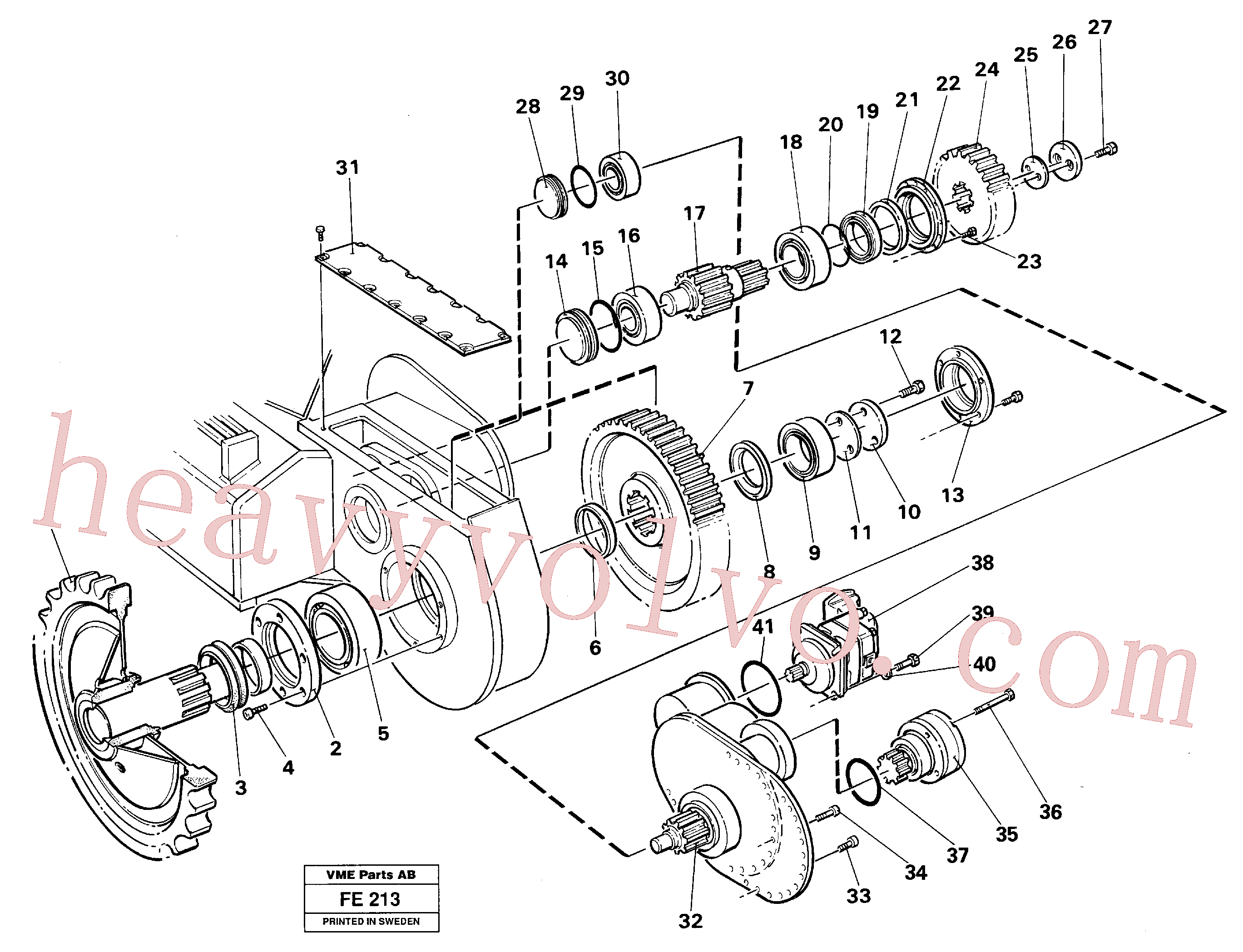 VOE14014663 for Volvo Axle shafts, countershafts(FE213 assembly)