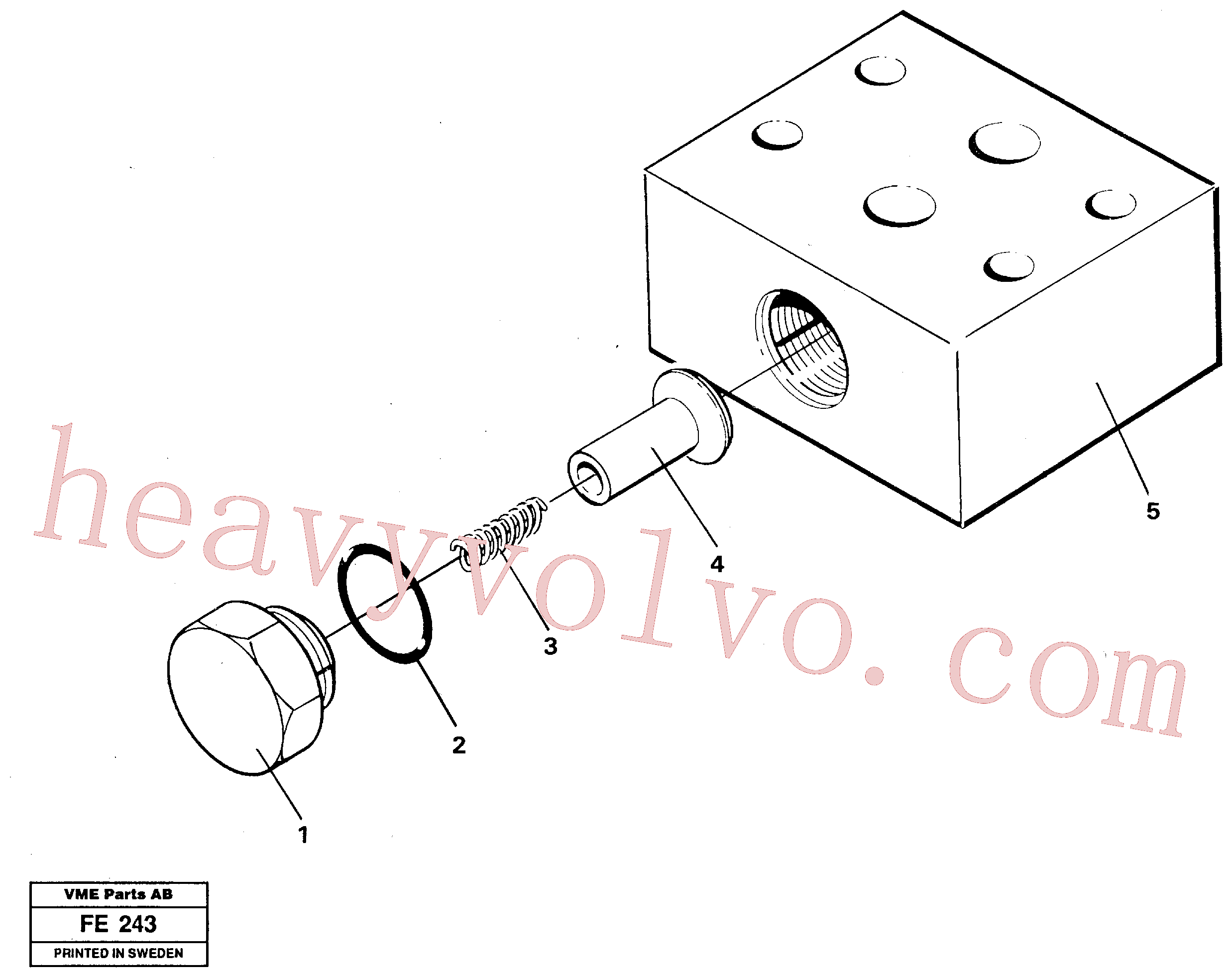 VOE14233688 for Volvo Anticavitation valve(FE243 assembly)