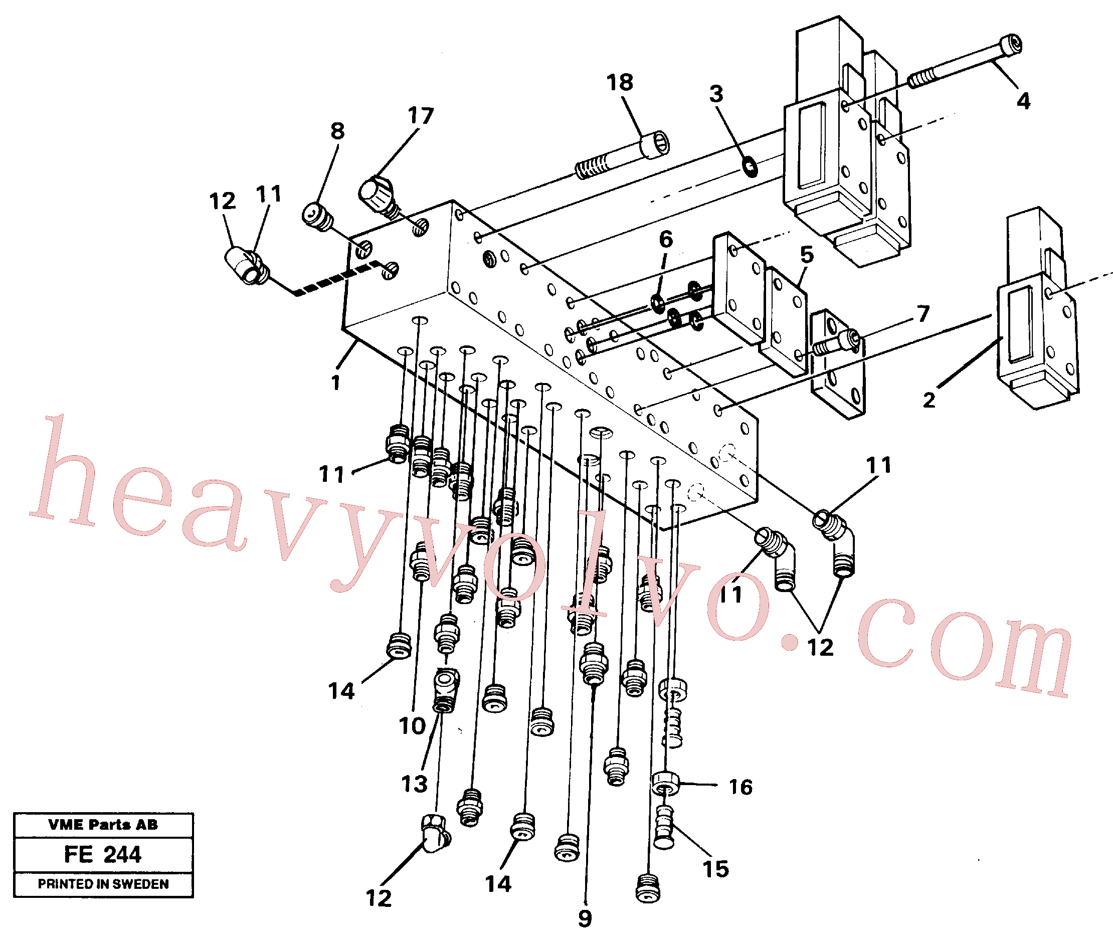 VOE941761 for Volvo Control valve block(FE244 assembly)