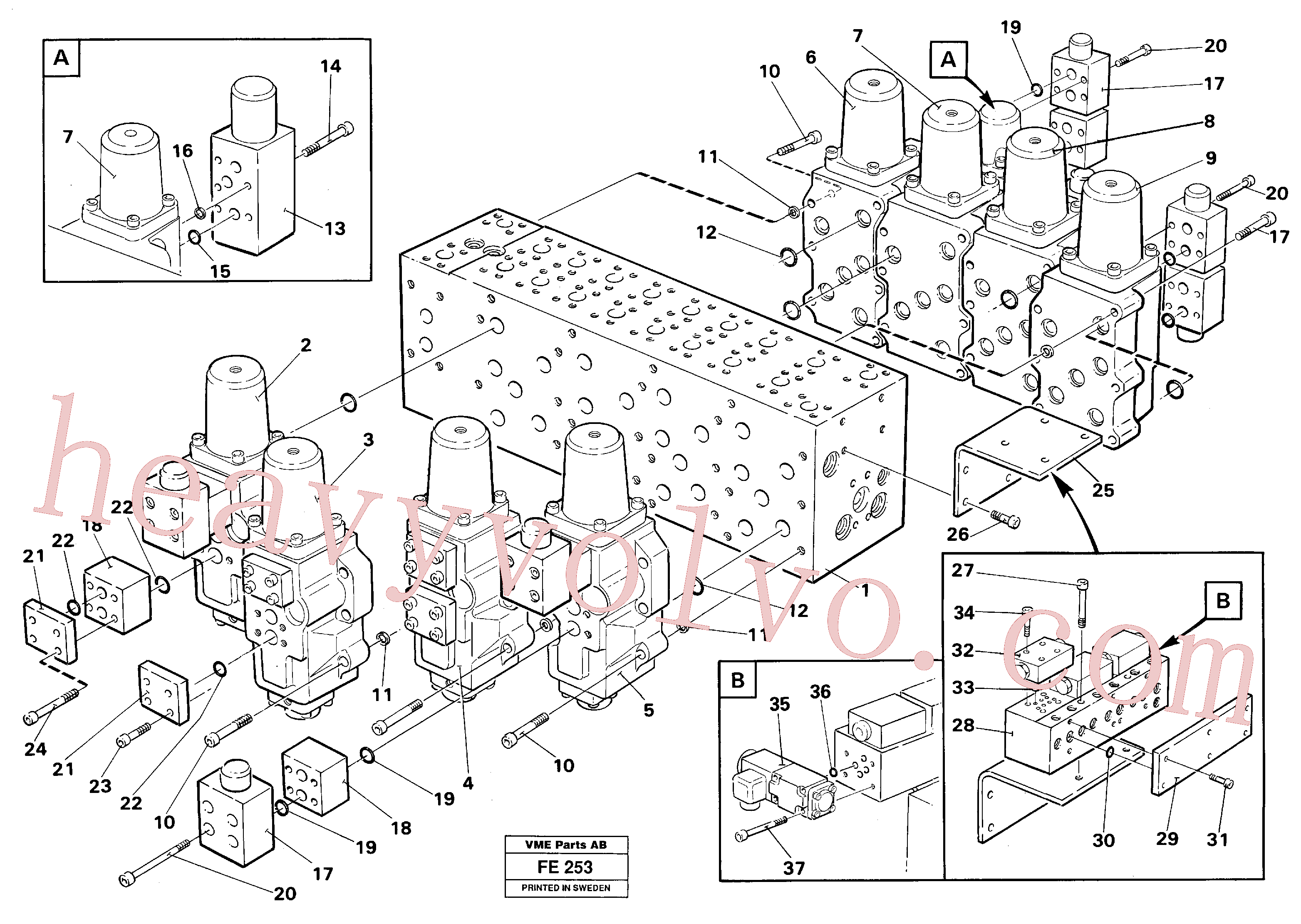 VOE13960177 for Volvo Main valve assembly(FE253 assembly)