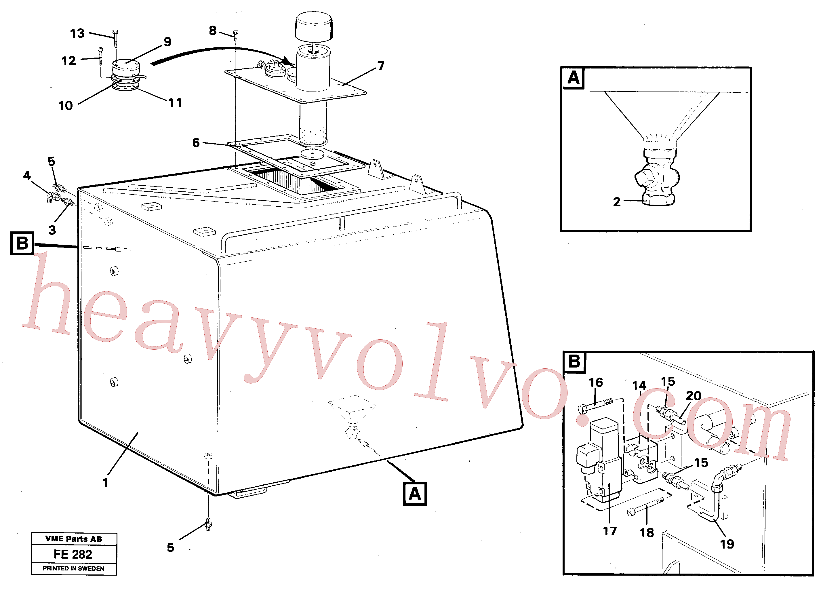 VOE14012832 for Volvo Fuel tank(FE282 assembly)