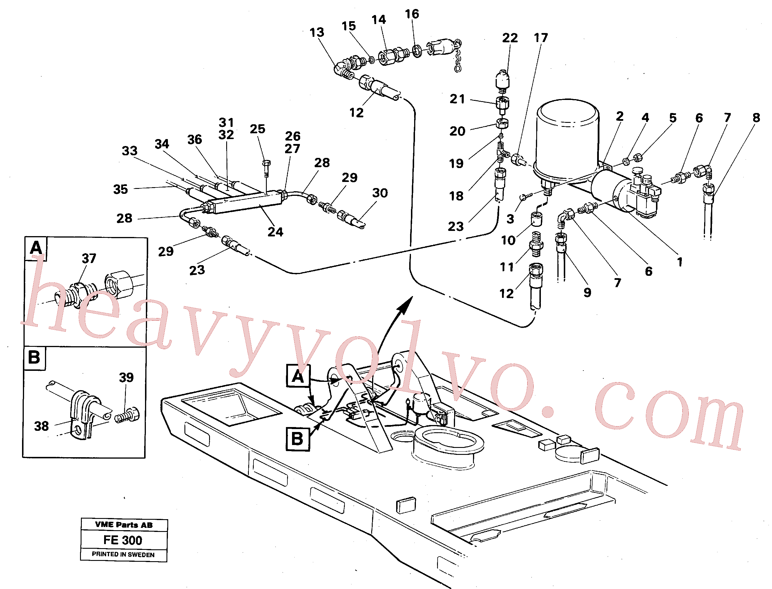 VOE14211801 for Volvo Automatic lubrication(FE300 assembly)