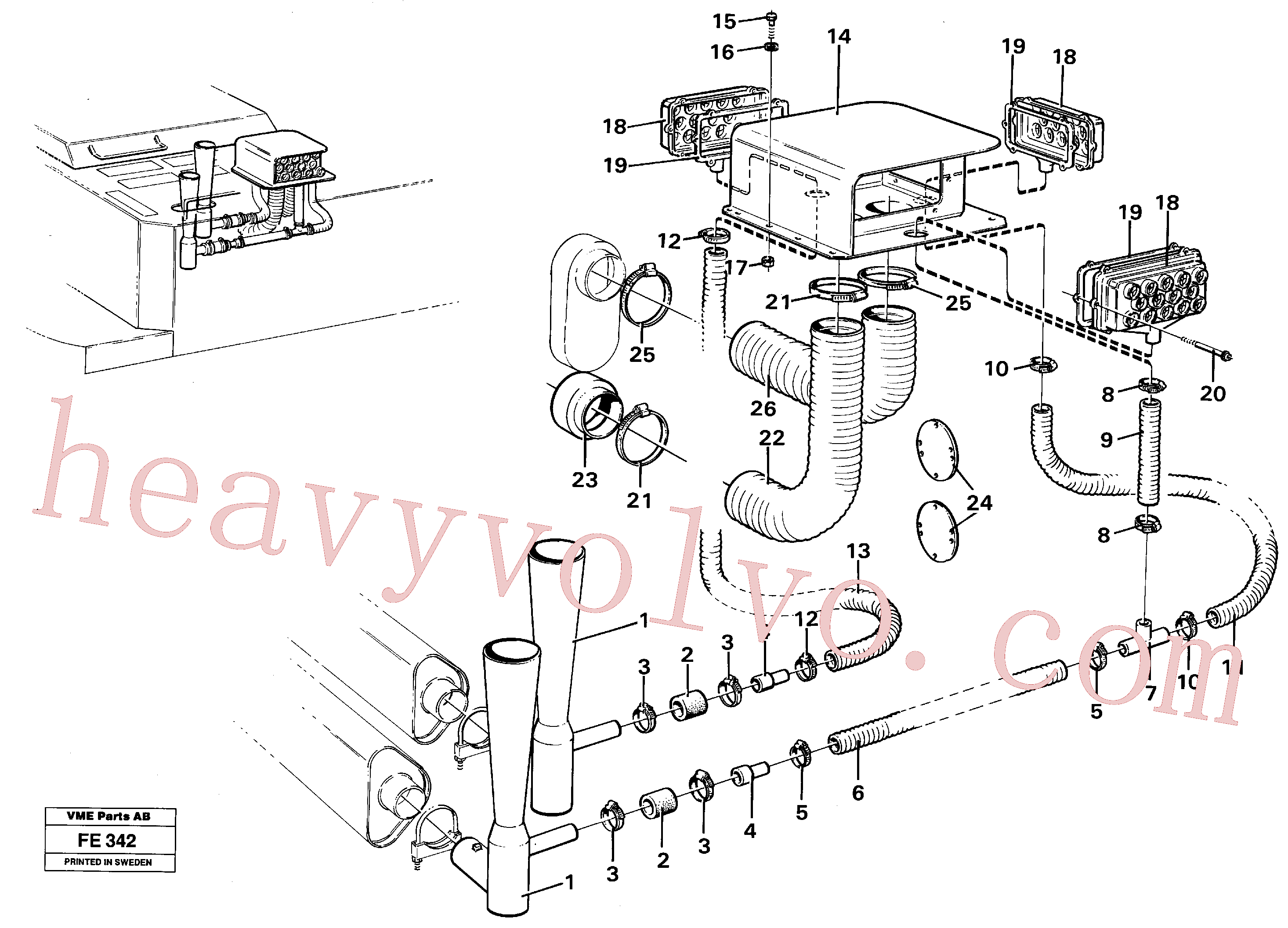 VOE14249624 for Volvo Precyclone with ejector(FE342 assembly)