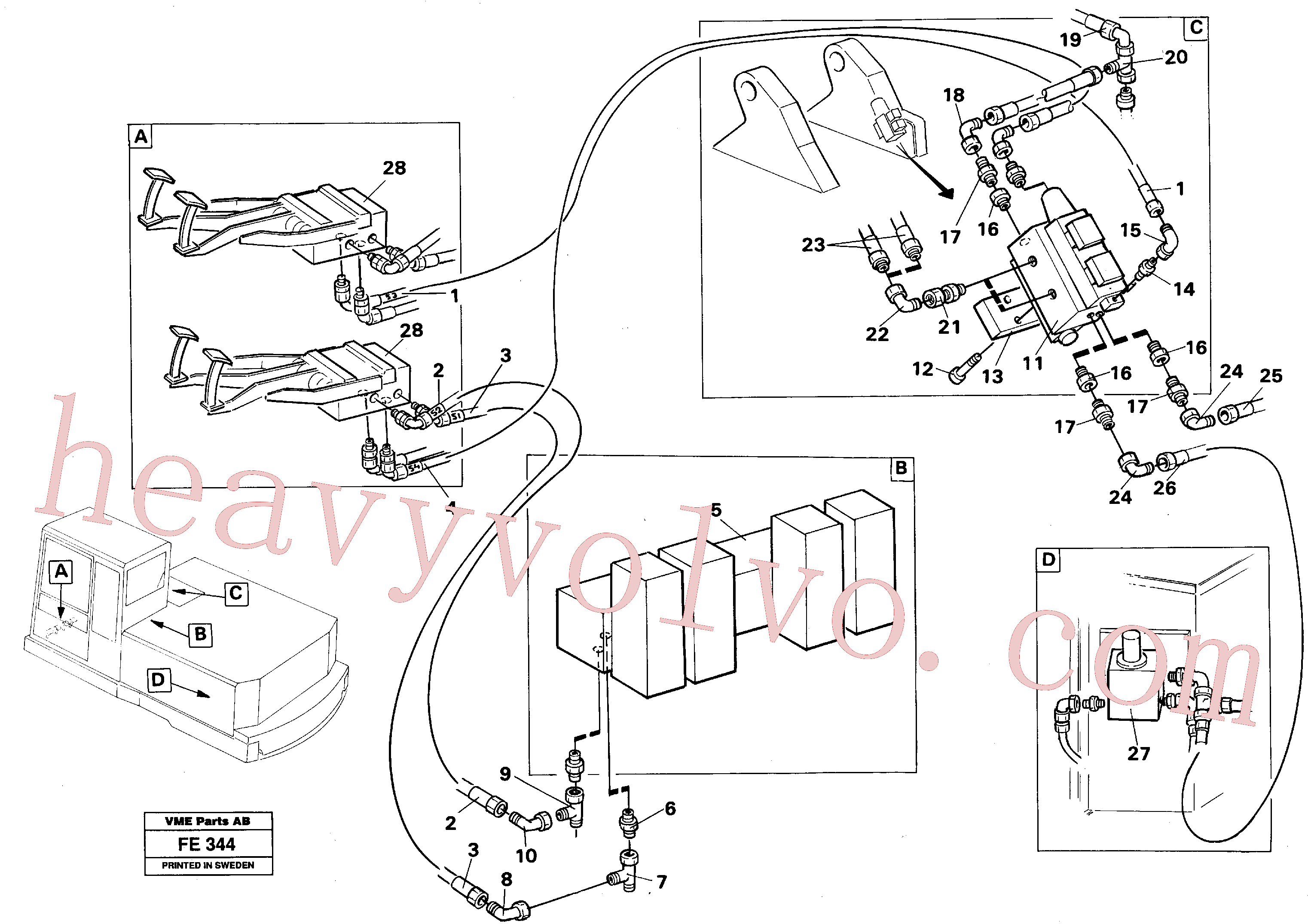 VOE14213153 for Volvo Hydraulic sytem, rotating equipment(FE344 assembly)