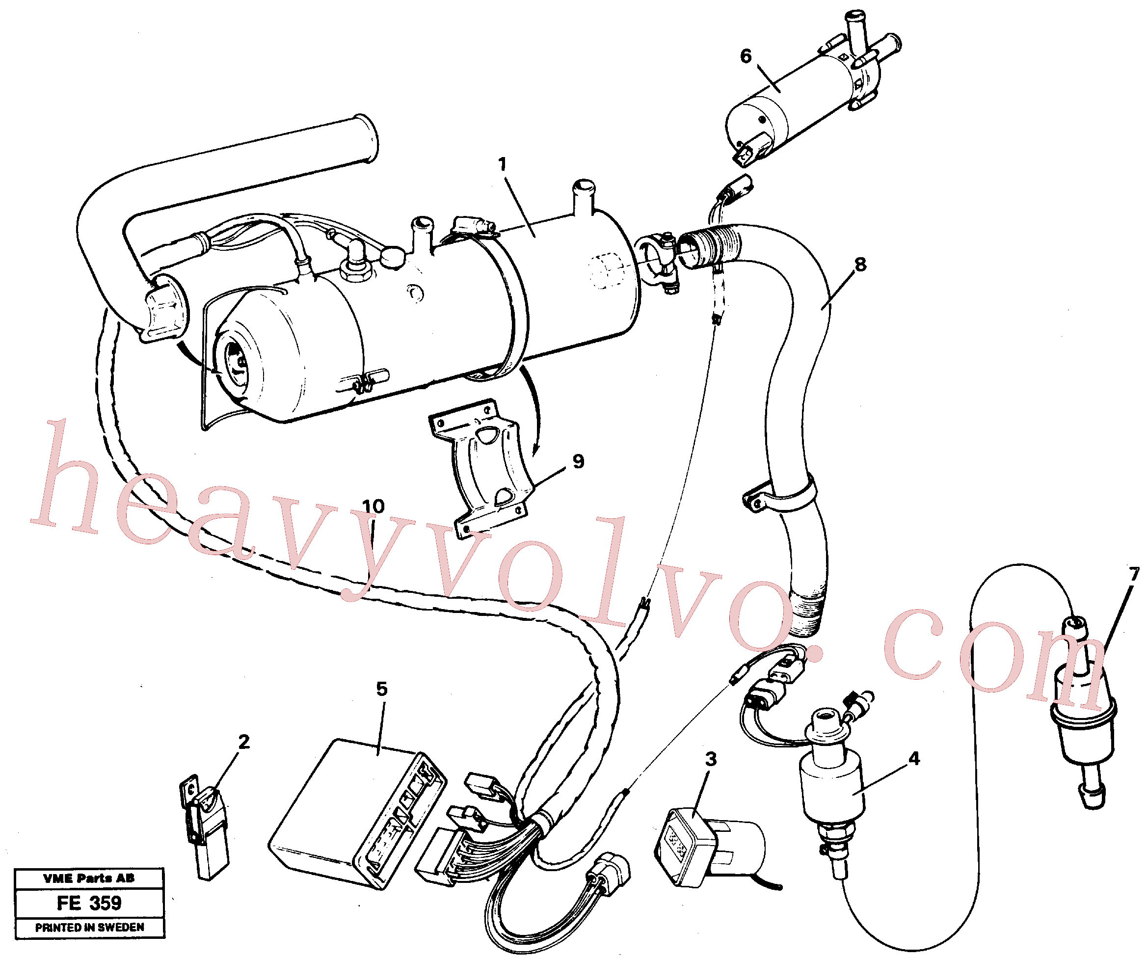 VOE13969163 for Volvo Electrical system for diesel powered supple- mentary(FE359 assembly)