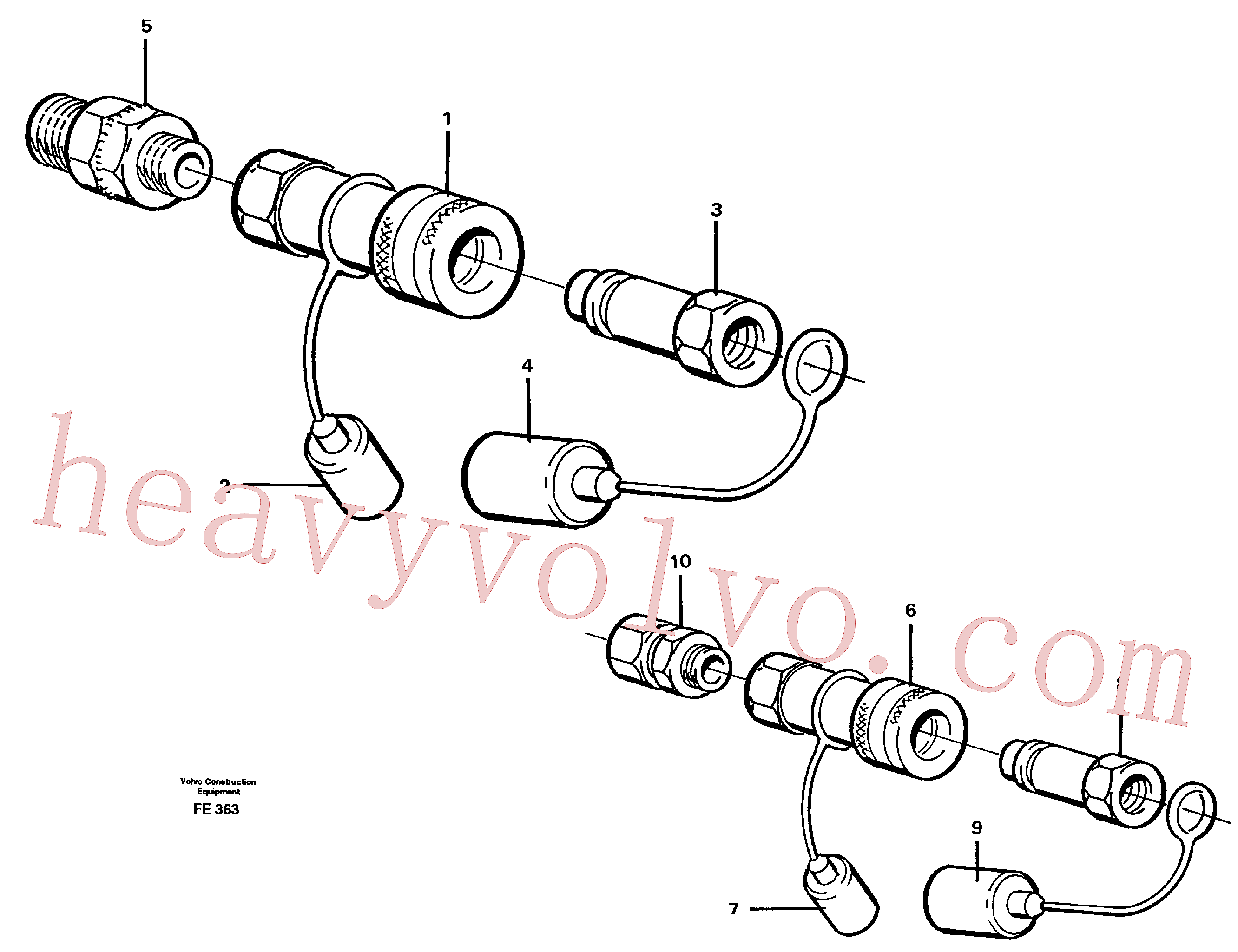 VOE14264372 for Volvo Quick connection kit(FE363 assembly)