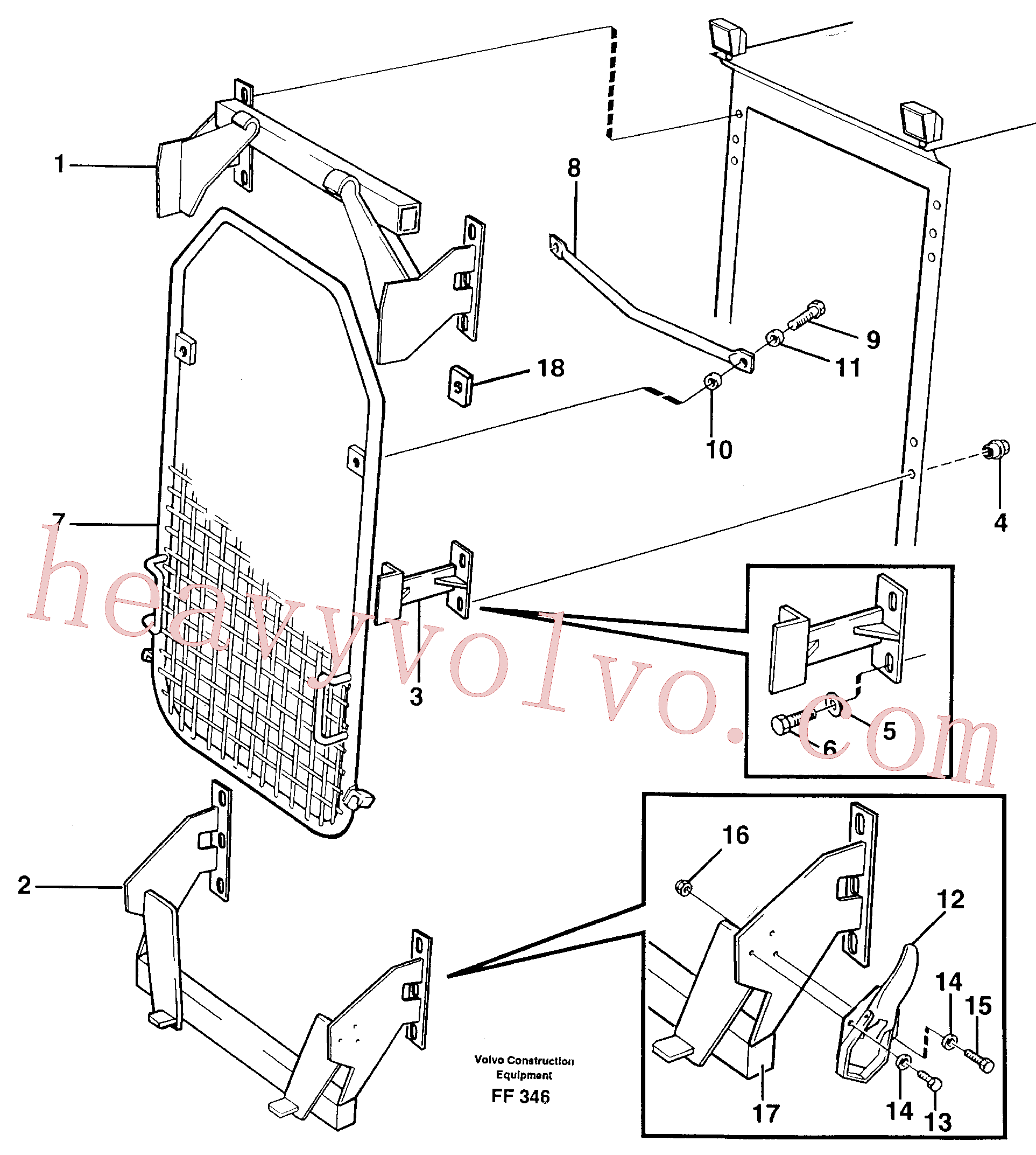 VOE14262821 for Volvo Windscreen protection(FF346 assembly)